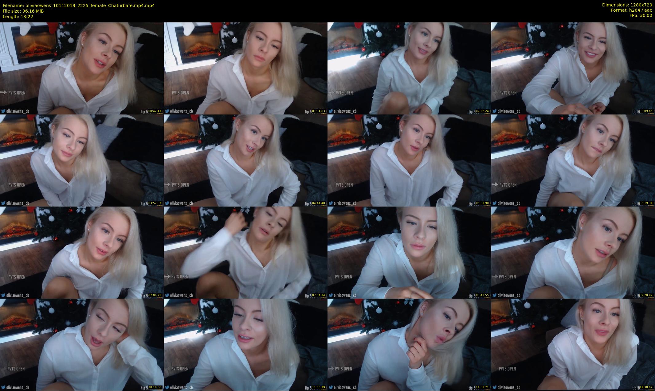 oliviaowens — 14 minute Chaturbate female cam show recording, 720p, Nov 10, 2019