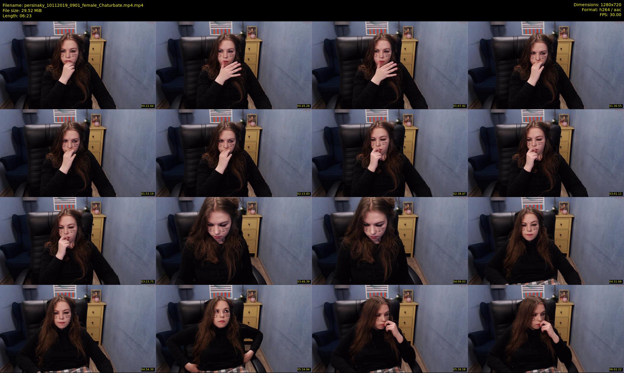 persinaky — 7 minute Chaturbate female cam show recording, 720p, Nov 10, 2019
