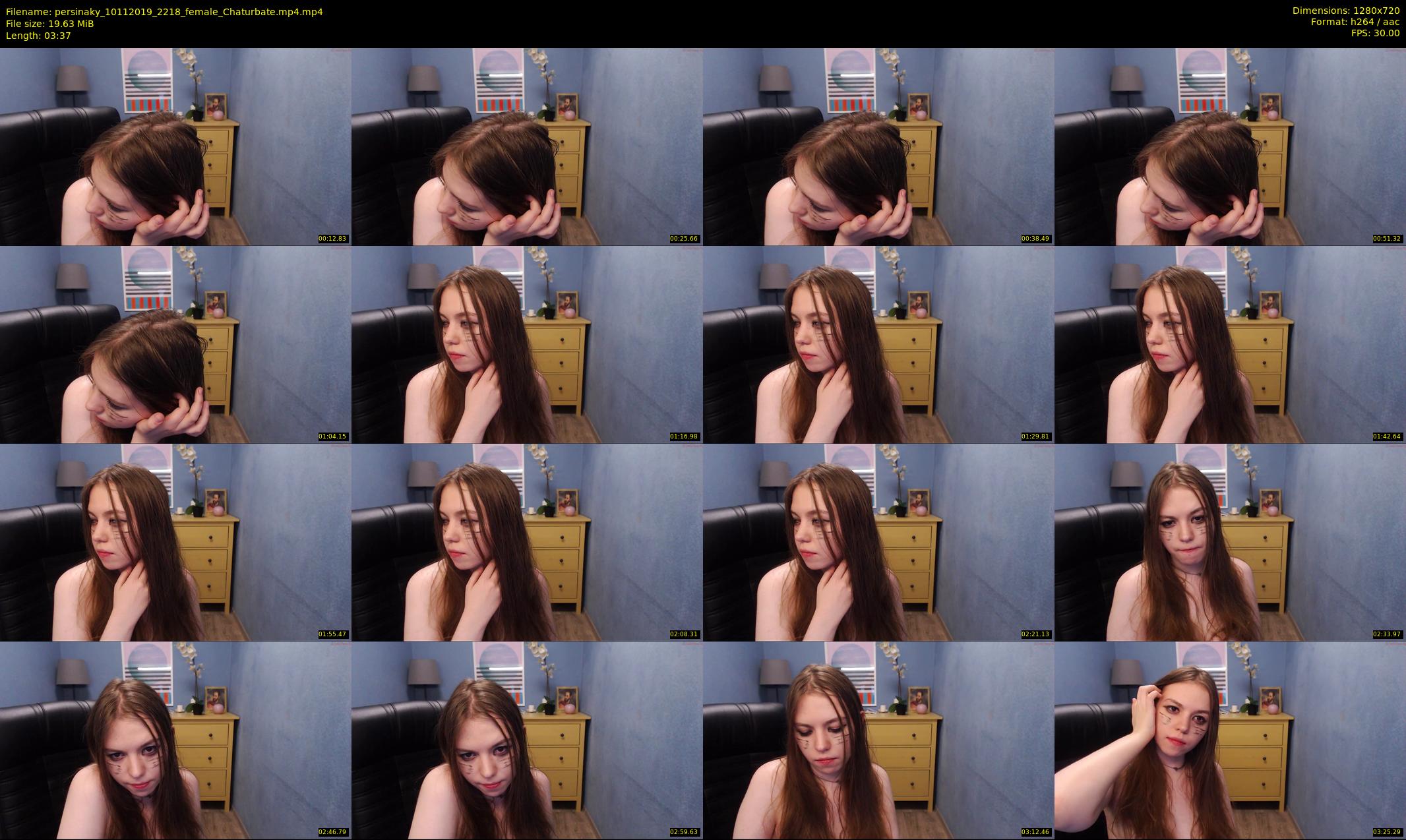 persinaky — 4 minute Chaturbate female cam show recording, 720p, Nov 10, 2019