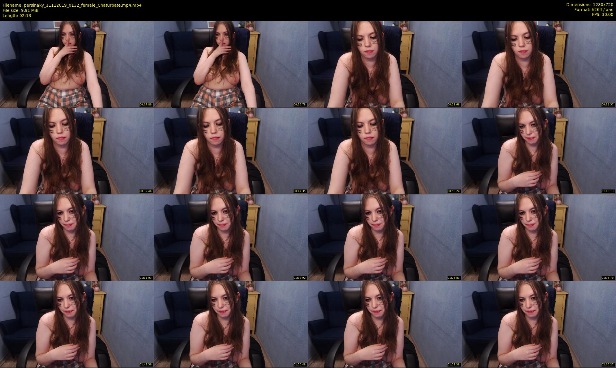 persinaky — 3 minute Chaturbate female cam show recording, 720p, Nov 11, 2019