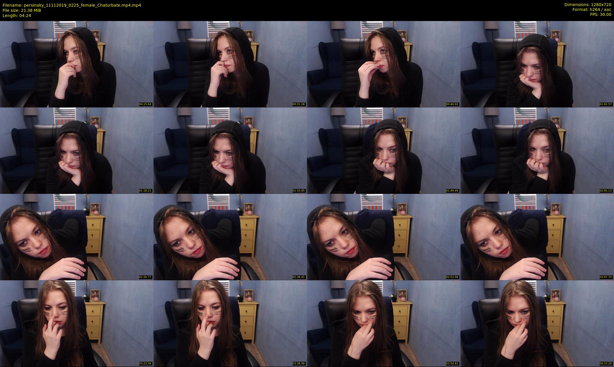 persinaky — 5 minute Chaturbate female cam show recording, 720p, Nov 11, 2019