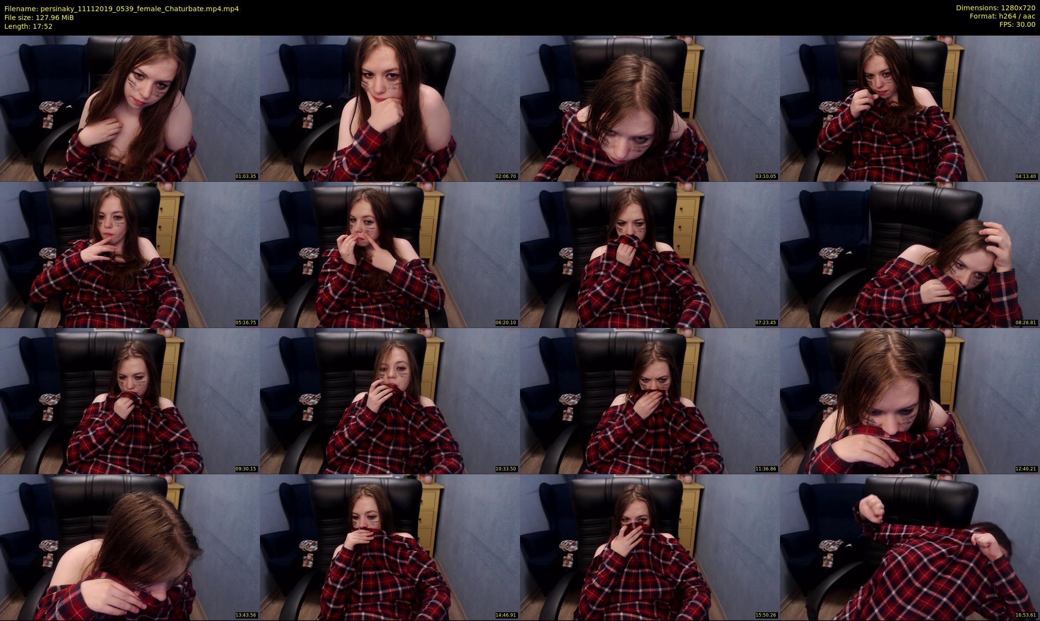 persinaky — 18 minute Chaturbate female cam show recording, 720p, Nov 11, 2019