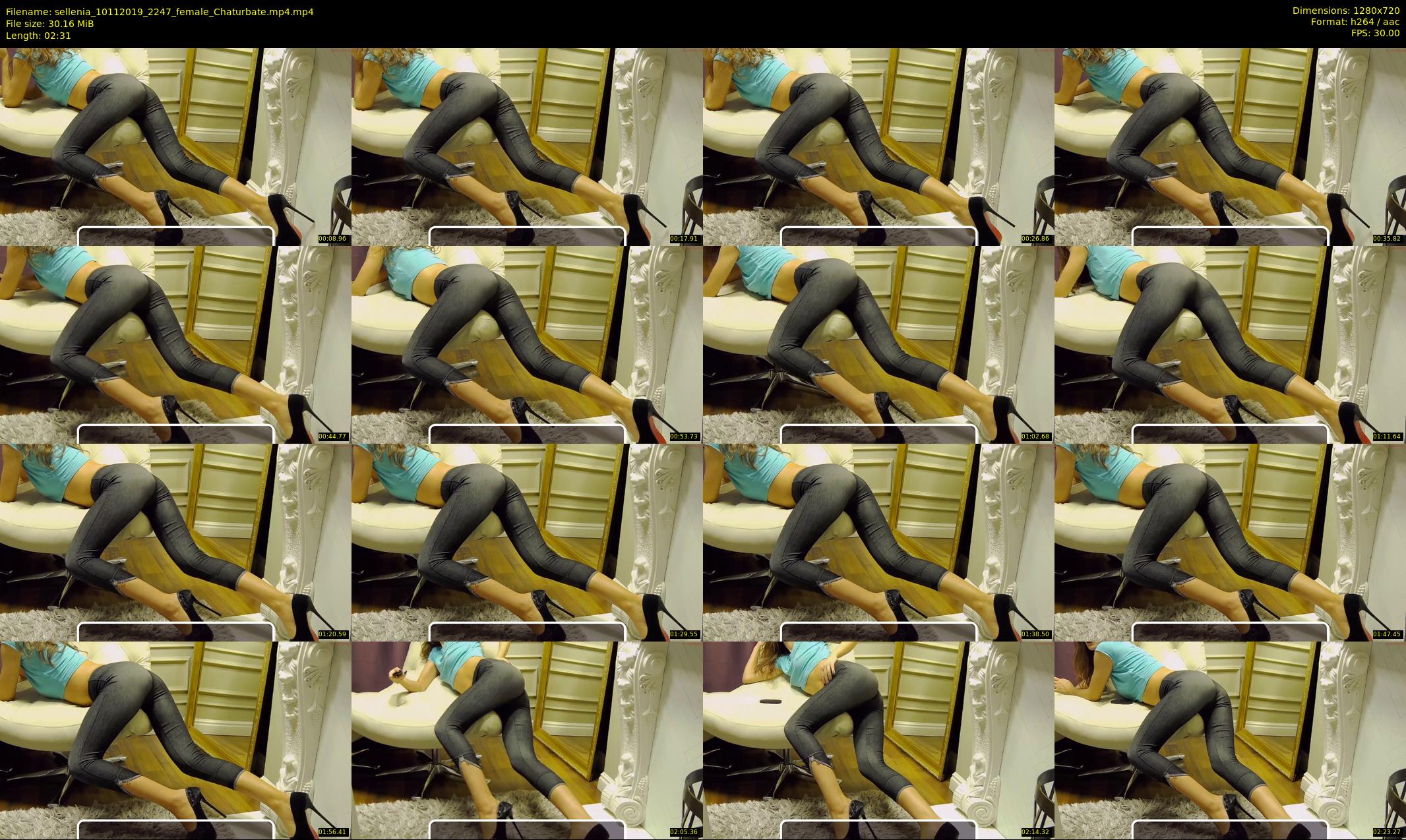 sellenia — 3 minute Chaturbate female cam show recording, 720p, Nov 10, 2019