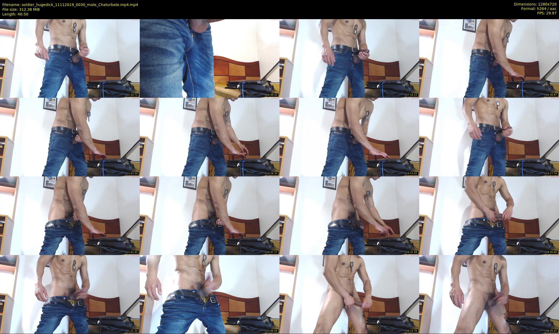 soldier_hugedick — 41 minute Chaturbate male cam show recording, 720p, Nov 11, 2019