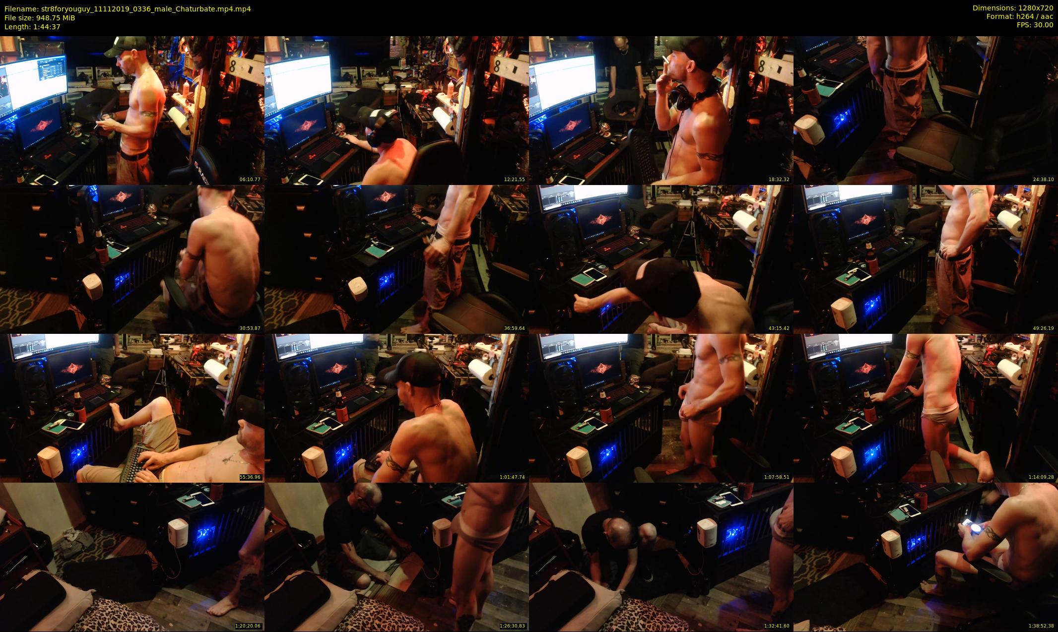 str8foryouguy — 105 minute Chaturbate male cam show recording, 720p, Nov 11, 2019