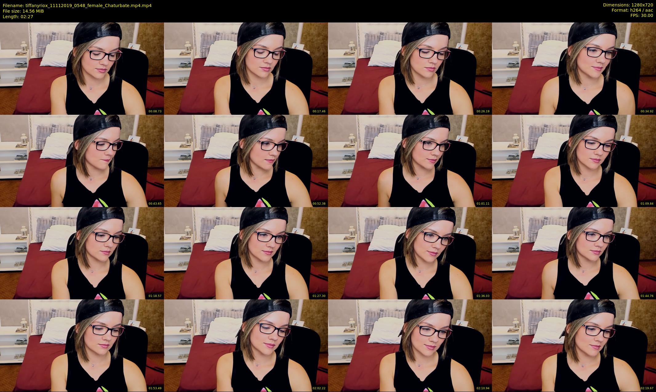 tiffanyriox — 3 minute Chaturbate female cam show recording, 720p, Nov 11, 2019