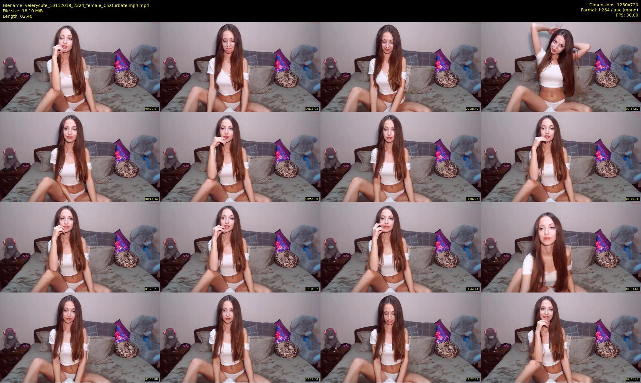 velerycute — 3 minute Chaturbate female cam show recording, 720p, Nov 10, 2019