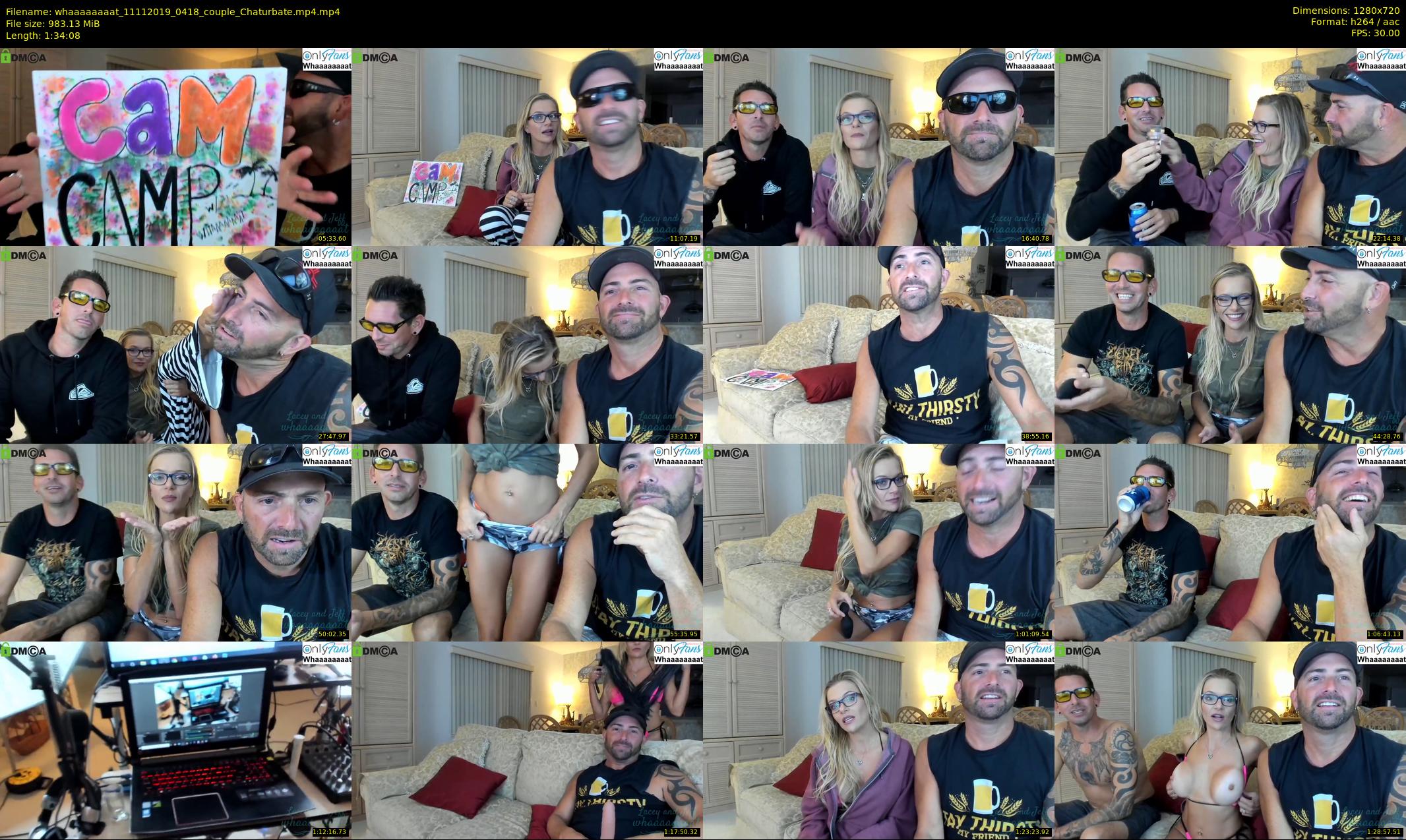 whaaaaaaaat — 95 minute Chaturbate couple cam show recording, 720p, Nov 11, 2019