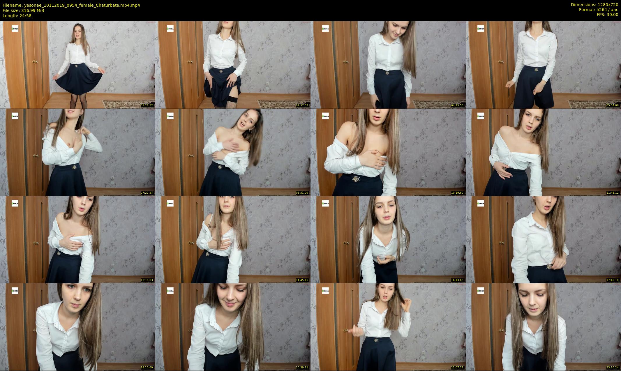 yesonee — 25 minute Chaturbate female cam show recording, 720p, Nov 10, 2019