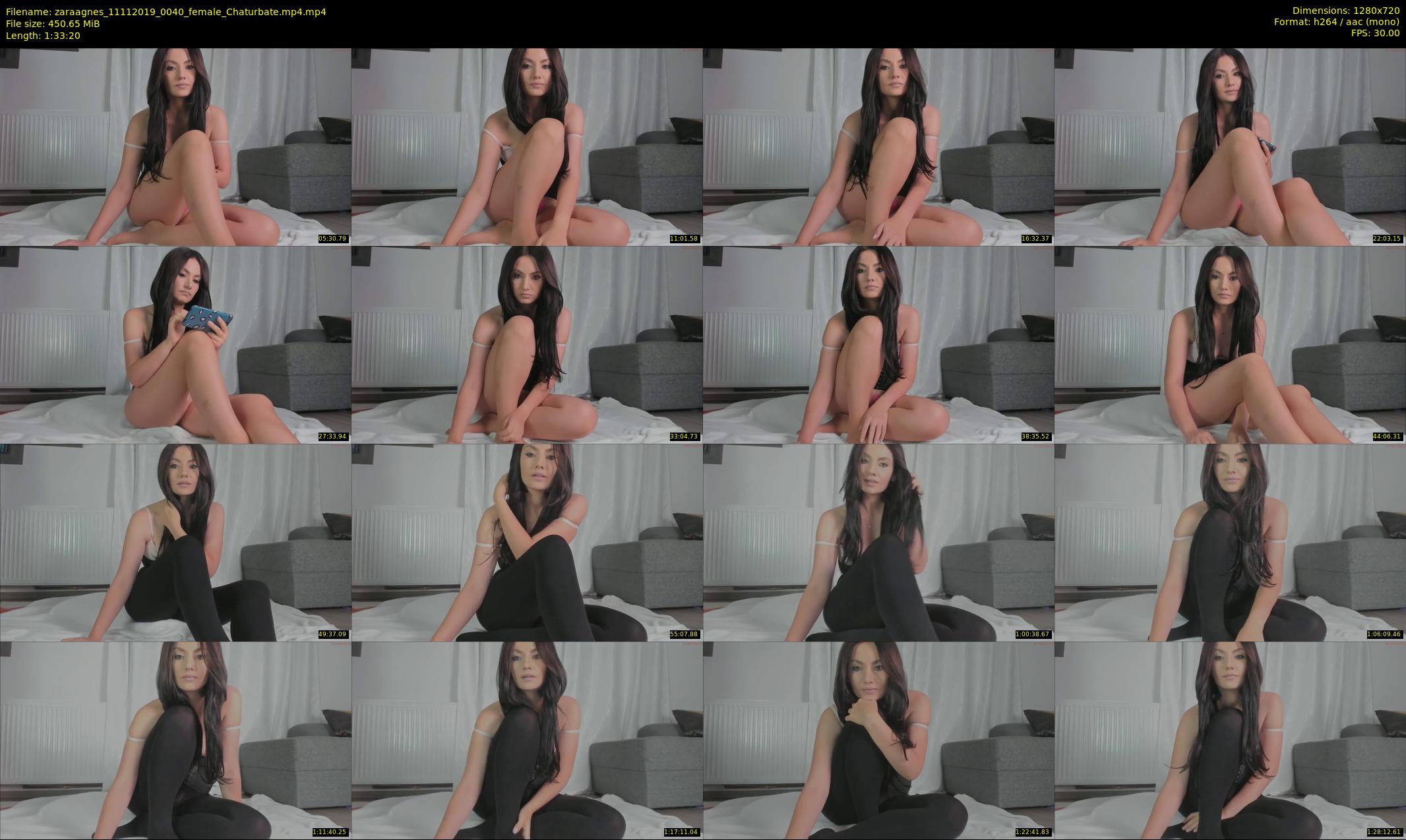 zaraagnes — 94 minute Chaturbate female cam show recording, 720p, Nov 11, 2019
