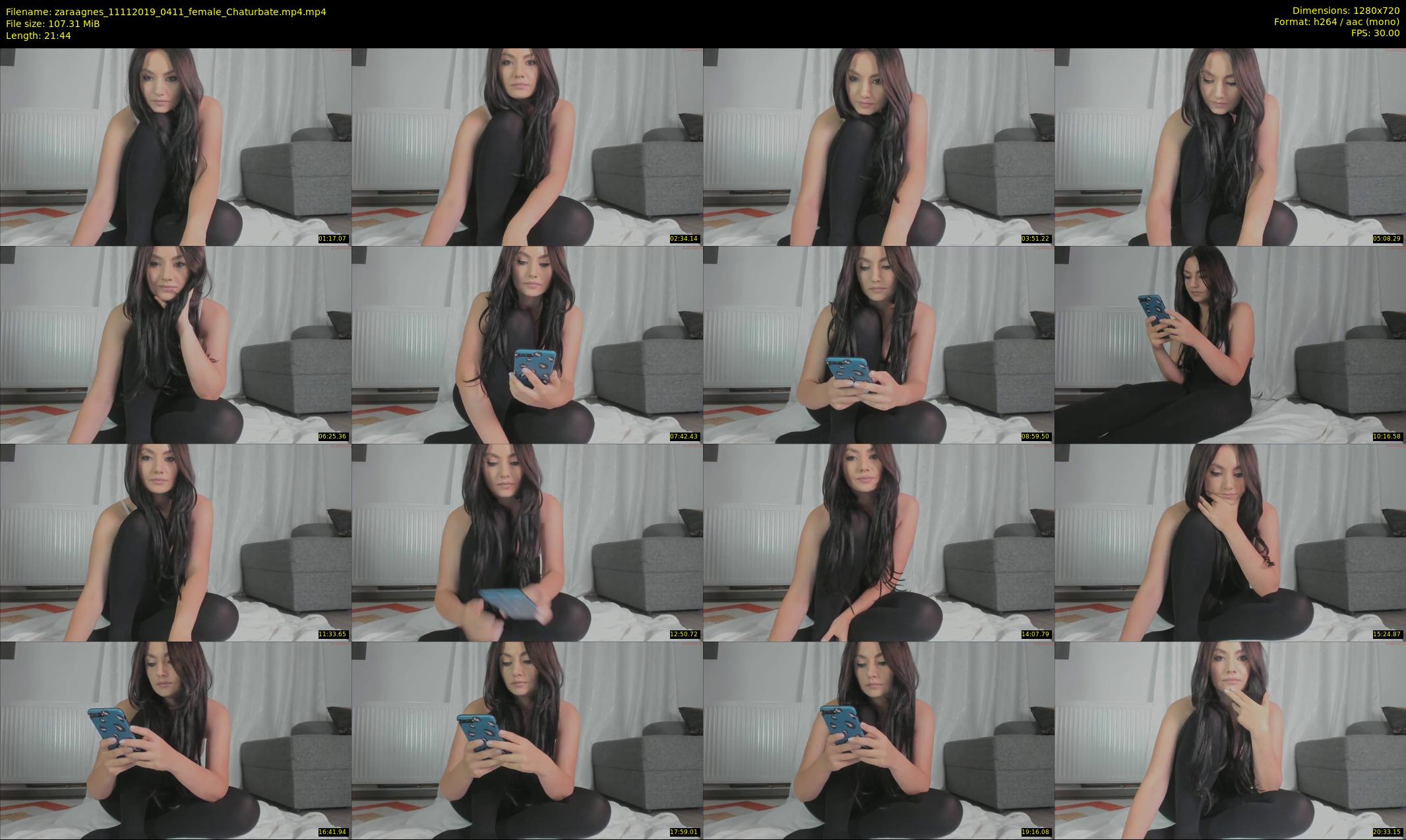 zaraagnes — 22 minute Chaturbate female cam show recording, 720p, Nov 11, 2019