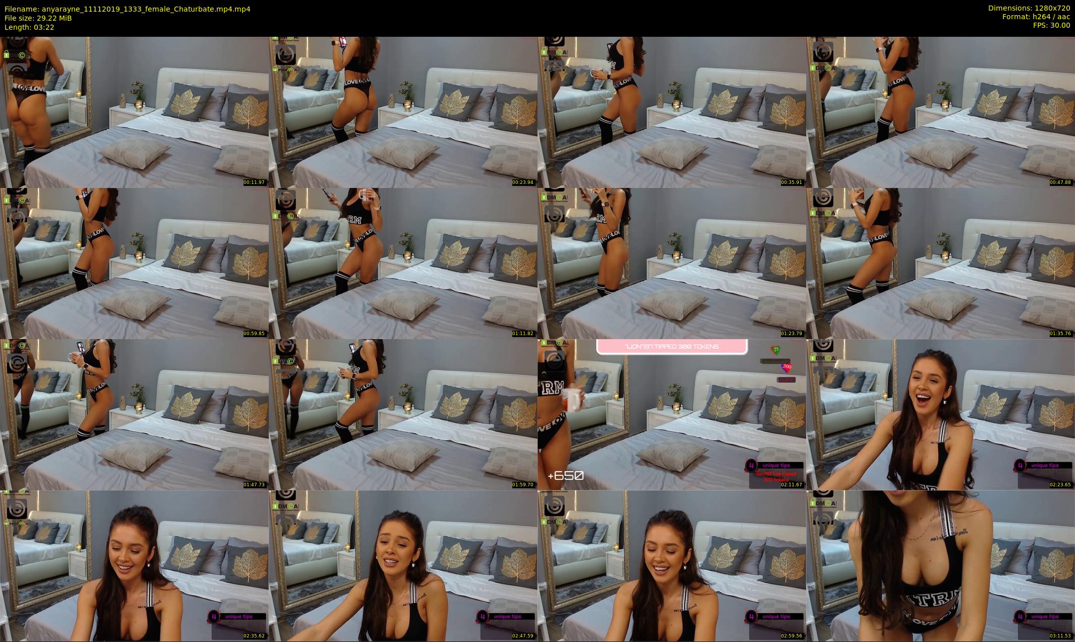 anyarayne — 4 minute Chaturbate female cam show recording, 720p, Nov 11, 2019