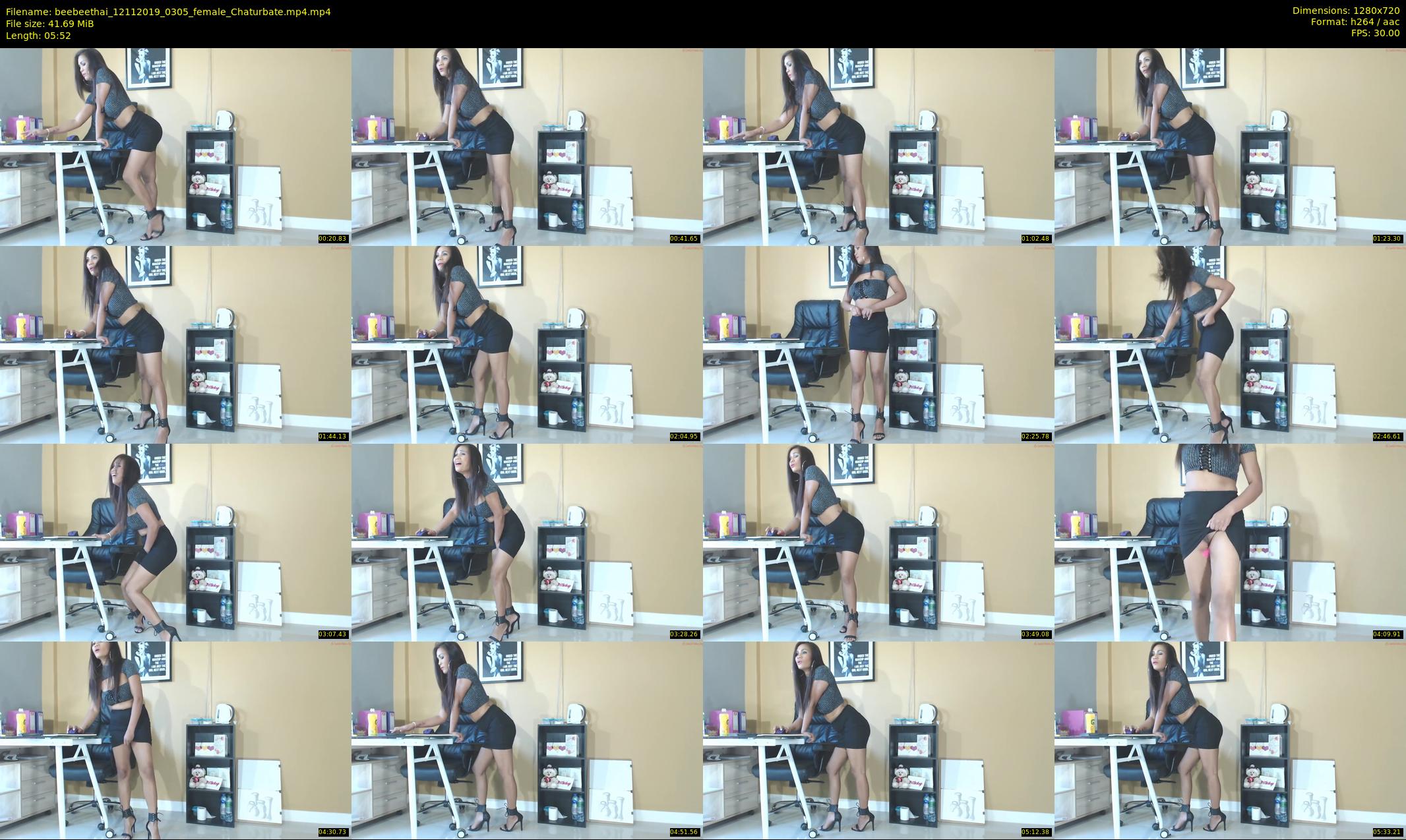 beebeethai — 6 minute Chaturbate female cam show recording, 720p, Nov 12, 2019