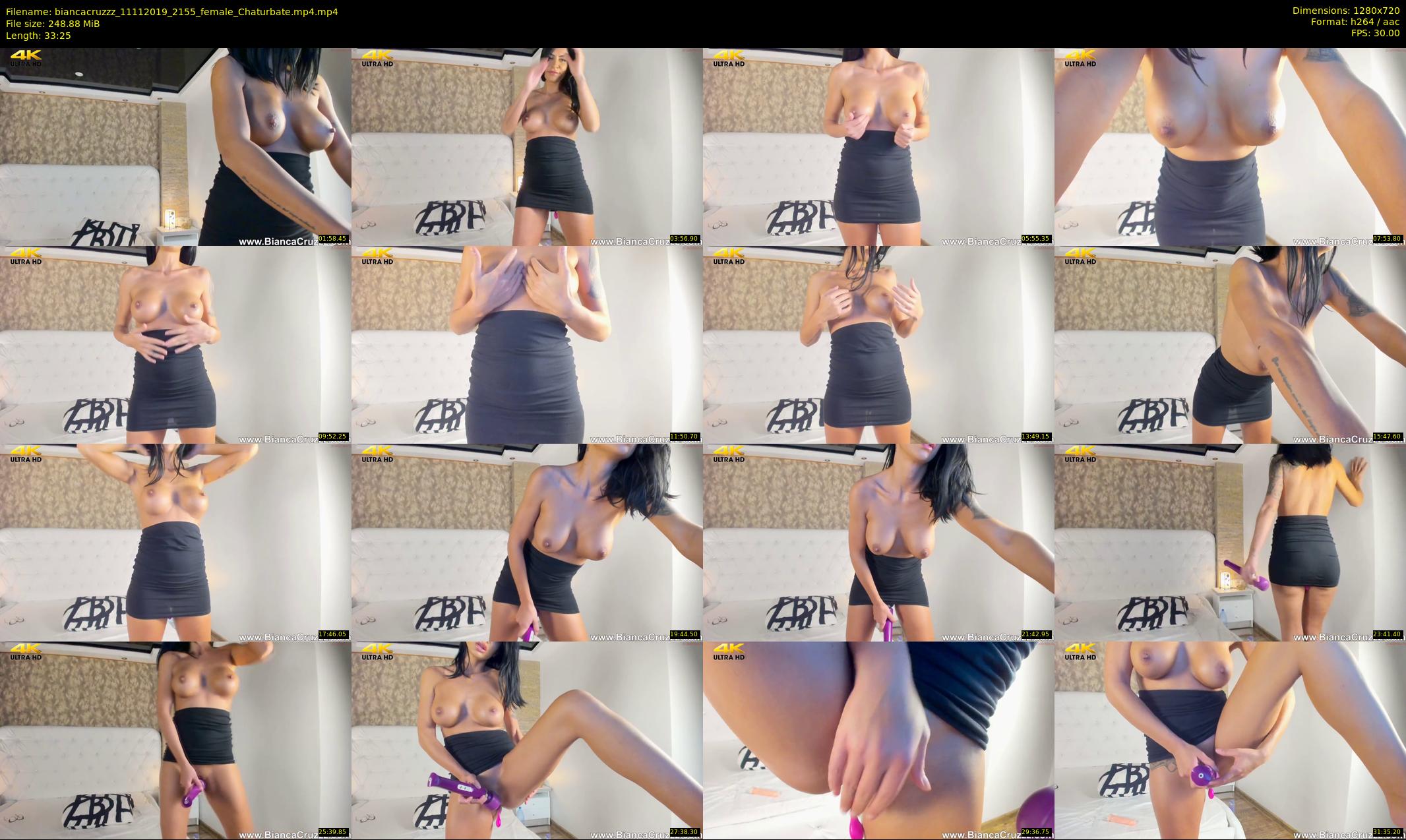 biancacruzzz — 34 minute Chaturbate female cam show recording, 720p, Nov 11, 2019