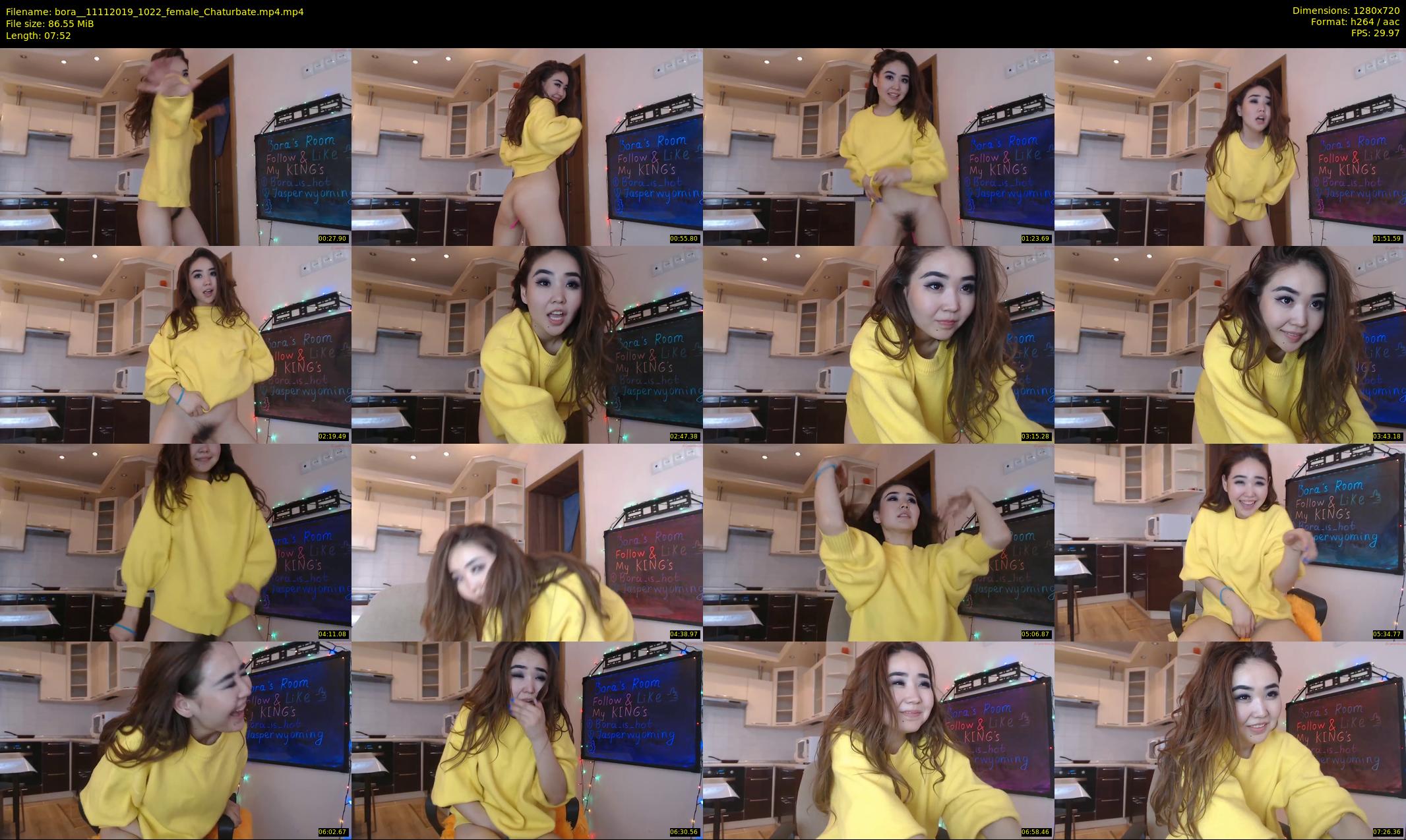 bora_ — 8 minute Chaturbate female cam show recording, 720p, Nov 11, 2019