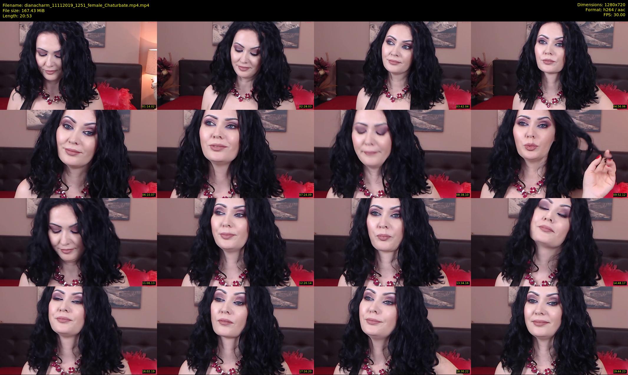 dianacharm — 21 minute Chaturbate female cam show recording, 720p, Nov 11, 2019