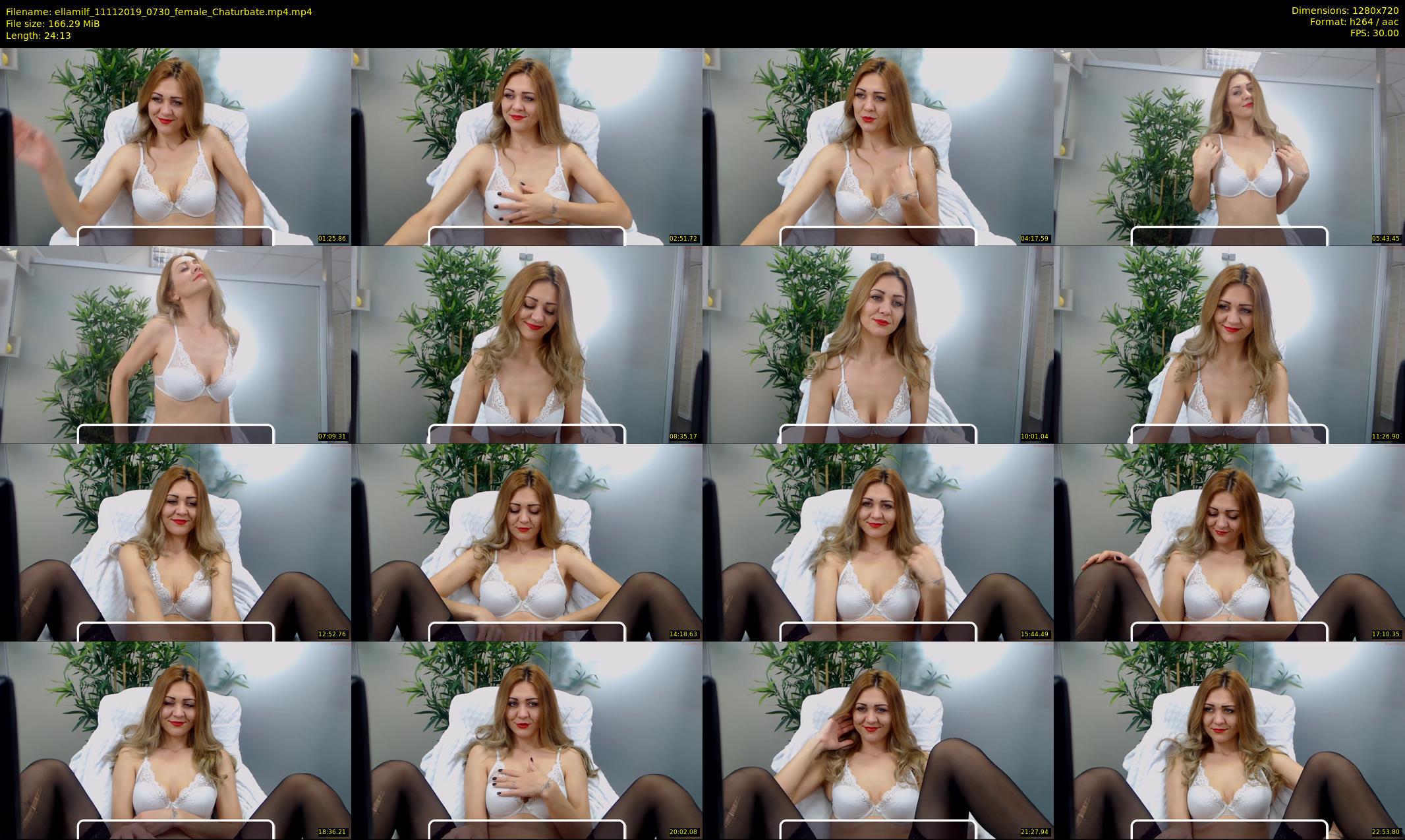 ellamilf — 25 minute Chaturbate female cam show recording, 720p, Nov 11, 2019