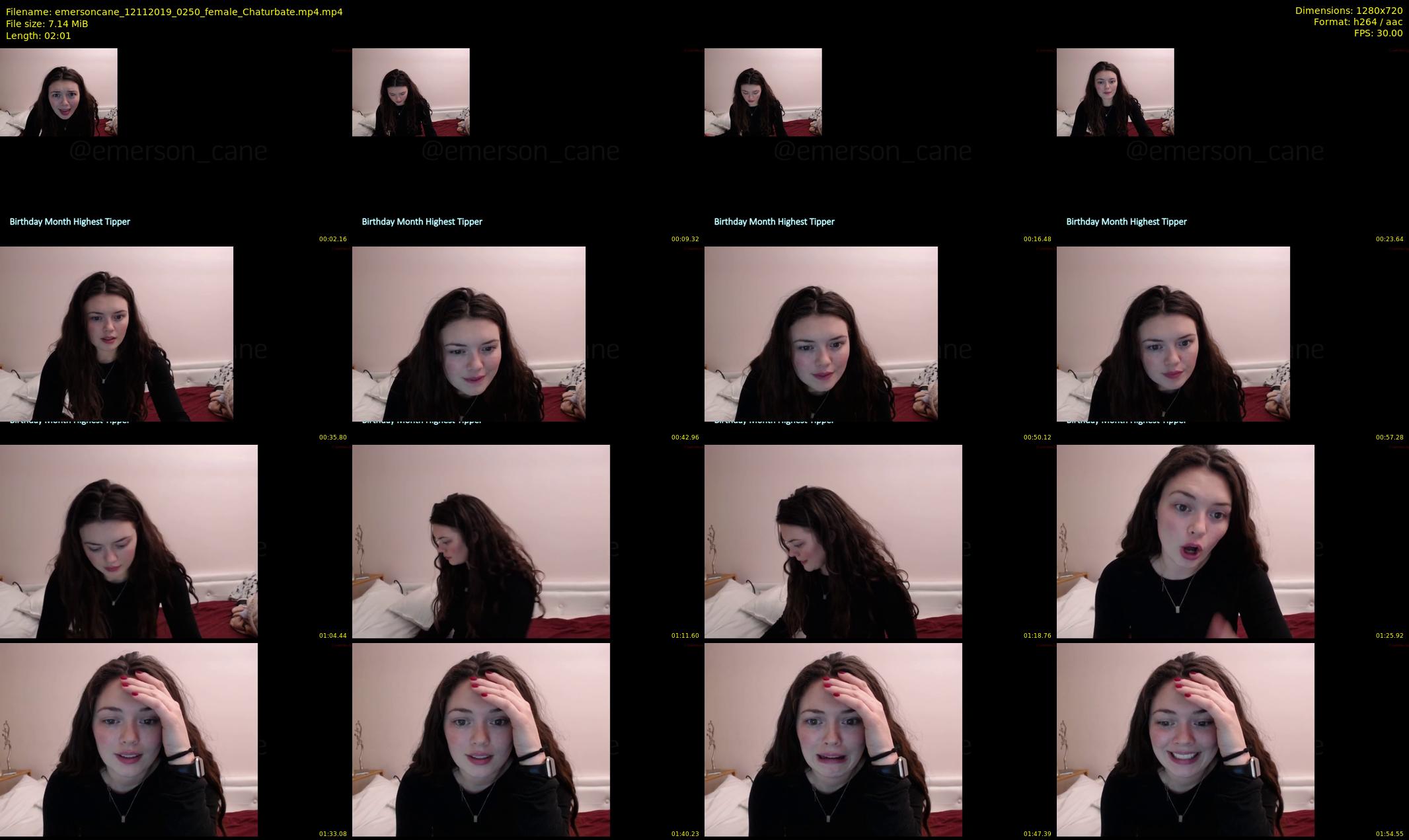 emersoncane — 3 minute Chaturbate female cam show recording, 720p, Nov 12, 2019