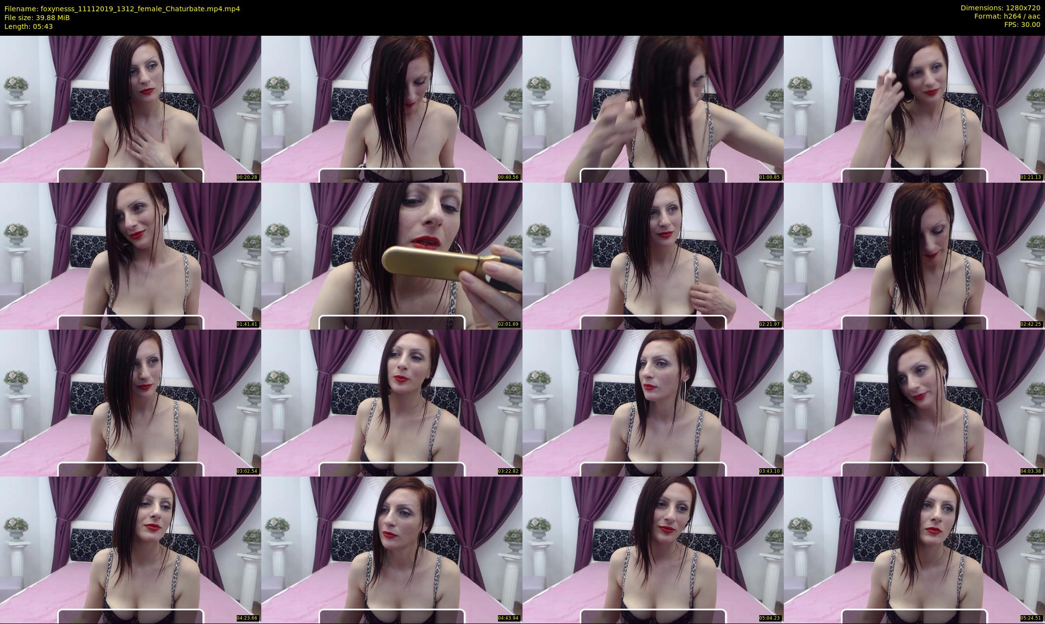 foxynesss — 6 minute Chaturbate female cam show recording, 720p, Nov 11, 2019