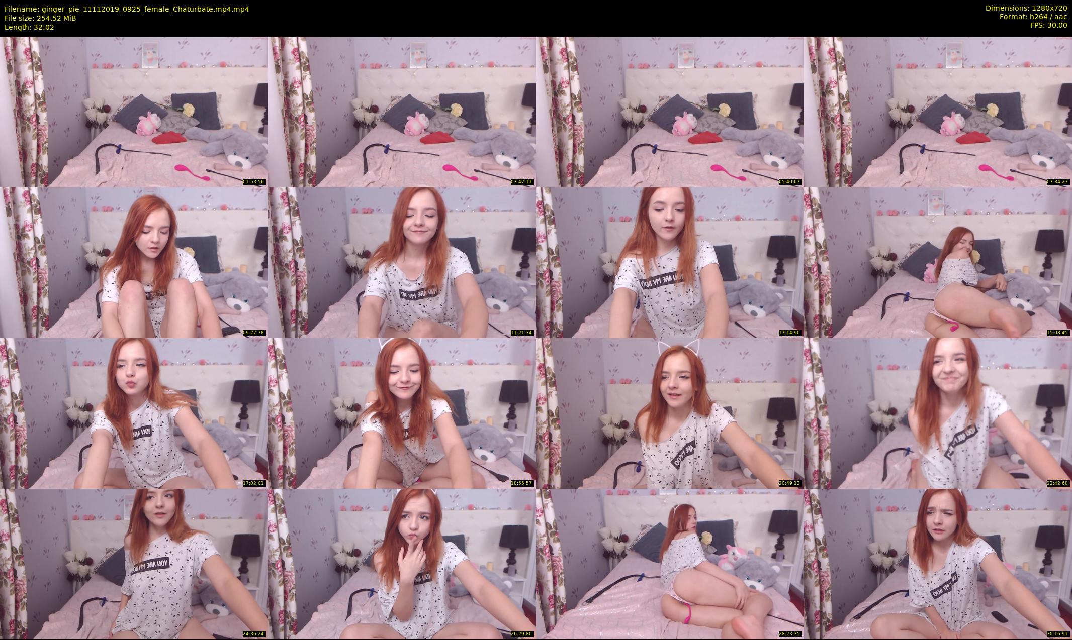 ginger_pie — 33 minute Chaturbate female cam show recording, 720p, Nov 11, 2019