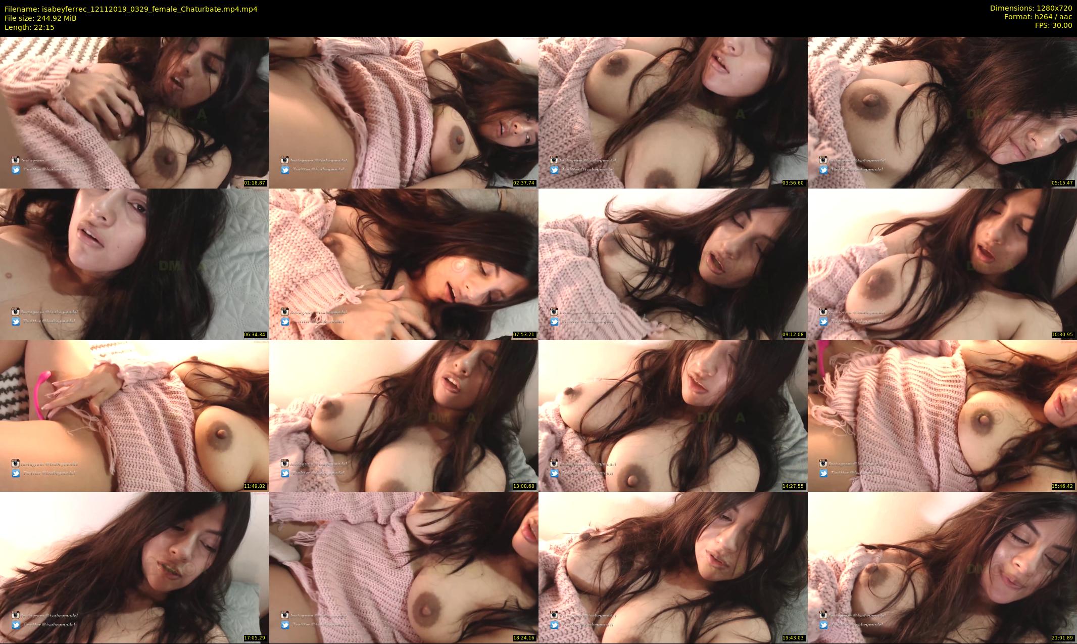 isabeyferrec — 23 minute Chaturbate female cam show recording, 720p, Nov 12, 2019