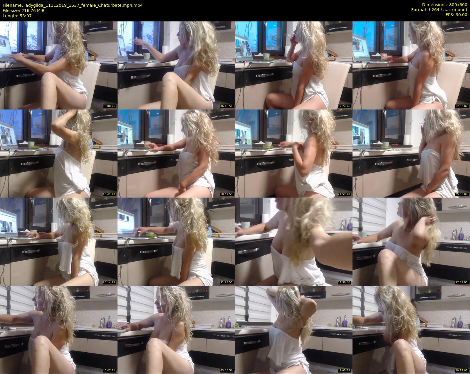 ladygilda — 54 minute Chaturbate female cam show recording, 480p, Nov 11, 2019