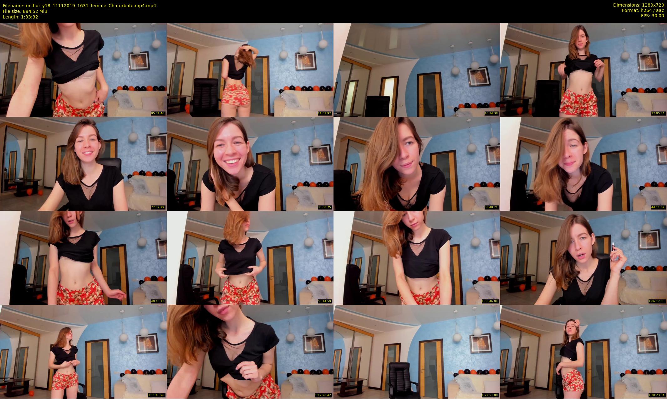 mcflurry18 — 94 minute Chaturbate female cam show recording, 720p, Nov 11, 2019