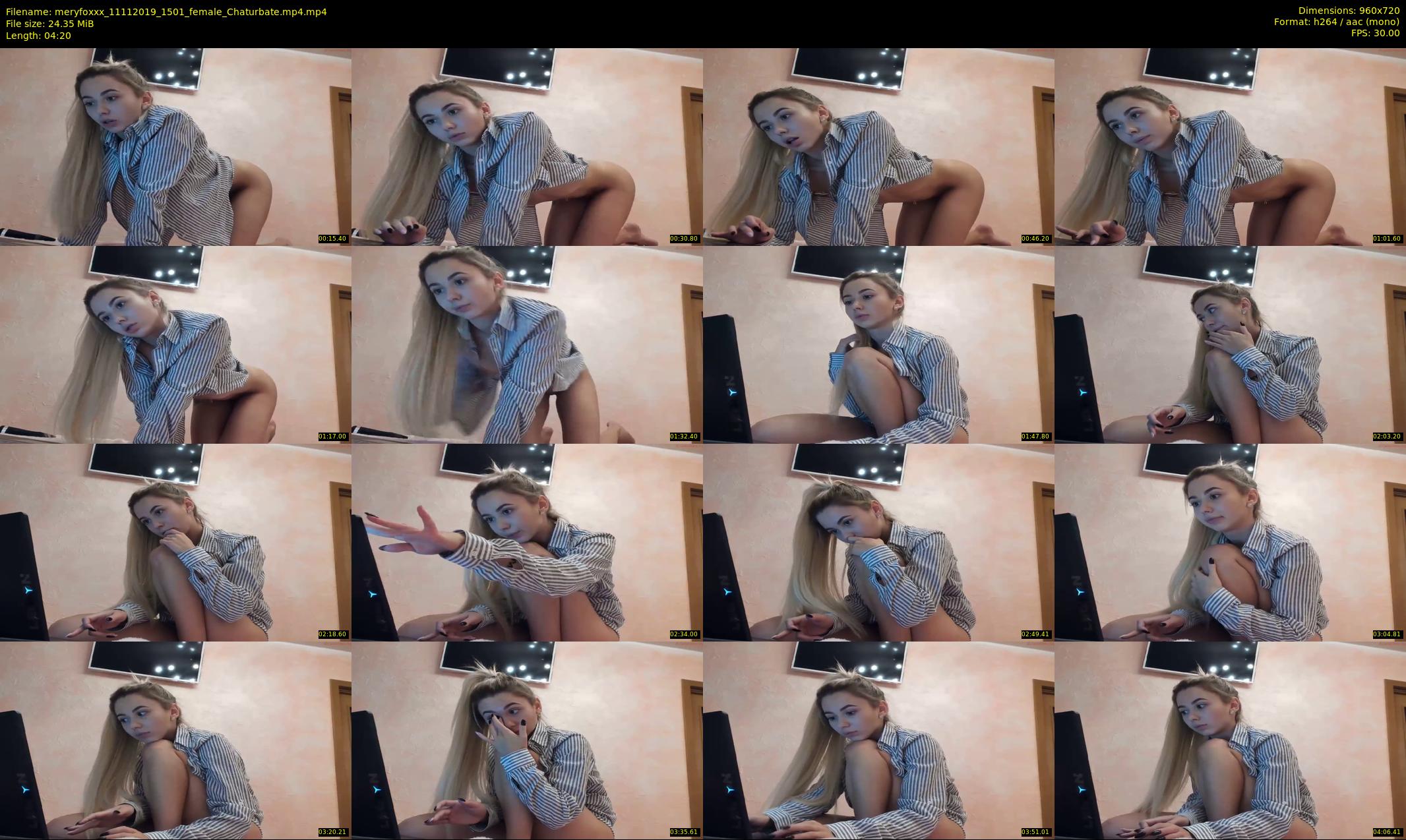 meryfoxxx — 5 minute Chaturbate female cam show recording, 720p, Nov 11, 2019