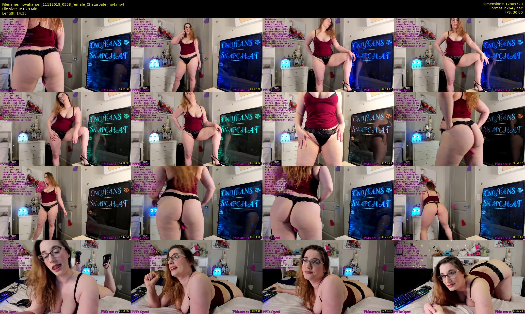 novaharper — 15 minute Chaturbate female cam show recording, 720p, Nov 11, 2019
