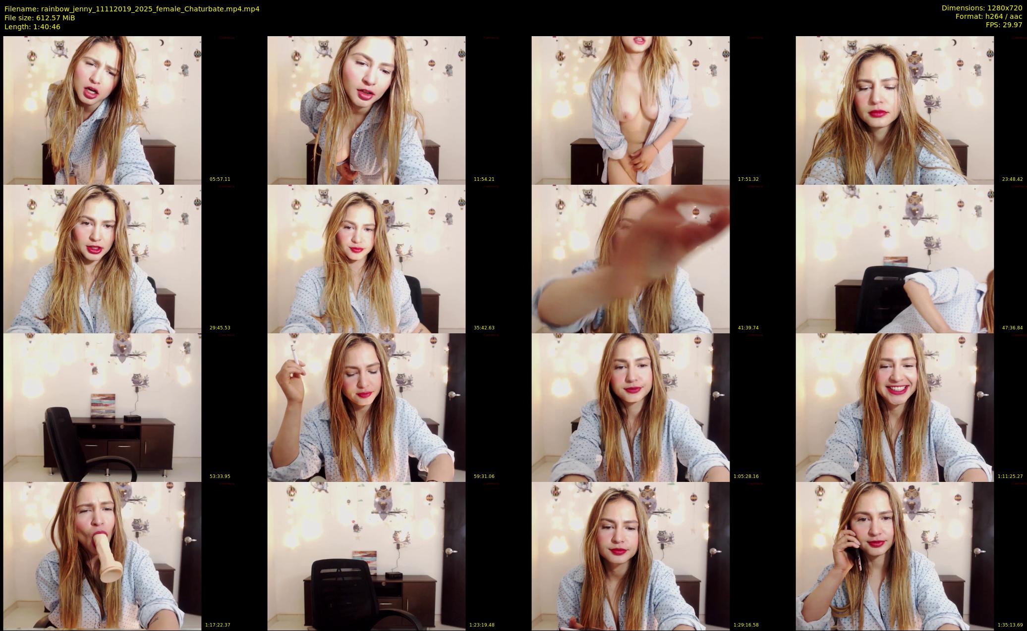 rainbow_jenny — 101 minute Chaturbate female cam show recording, 720p, Nov 11, 2019
