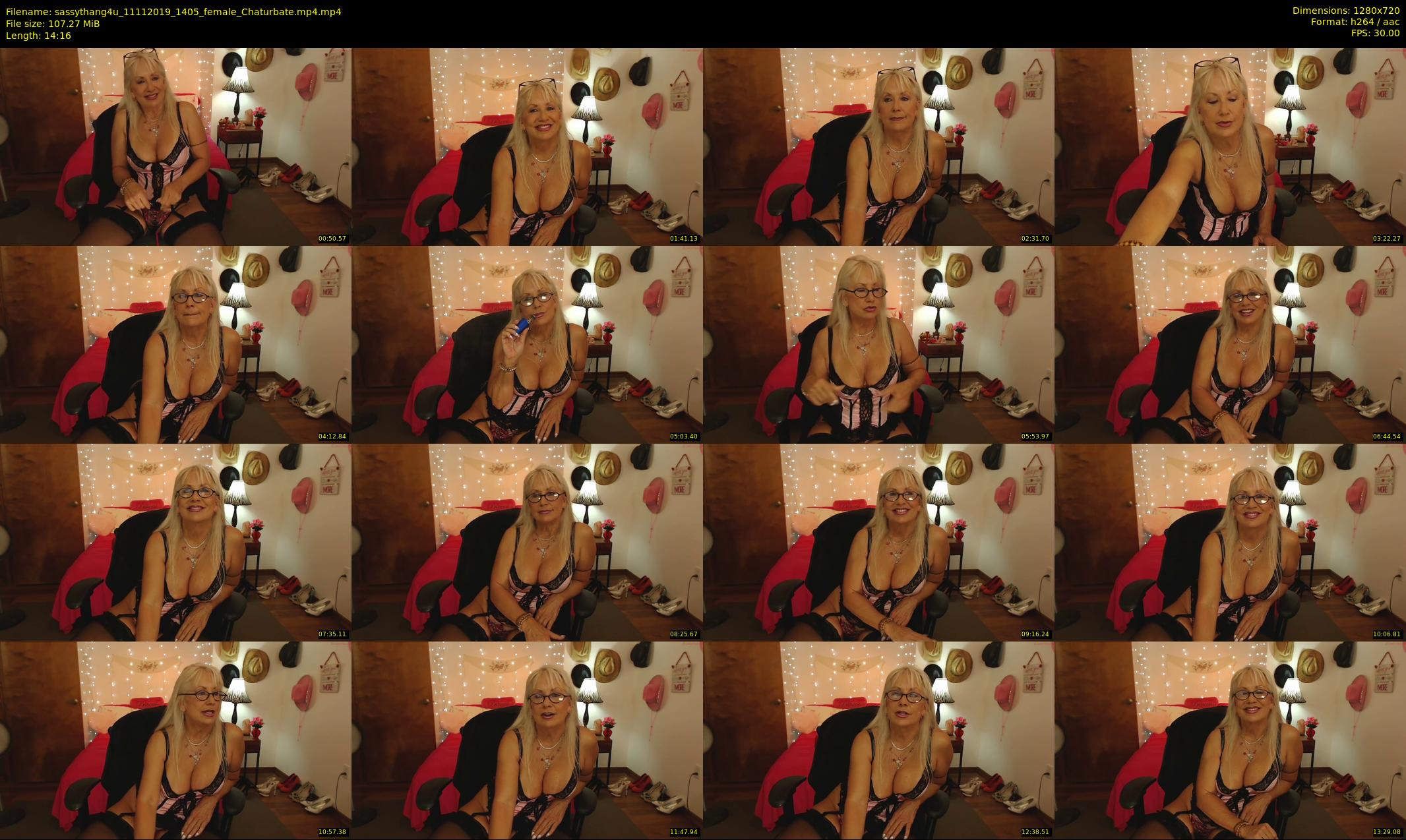 sassythang4u — 15 minute Chaturbate female cam show recording, 720p, Nov 11, 2019