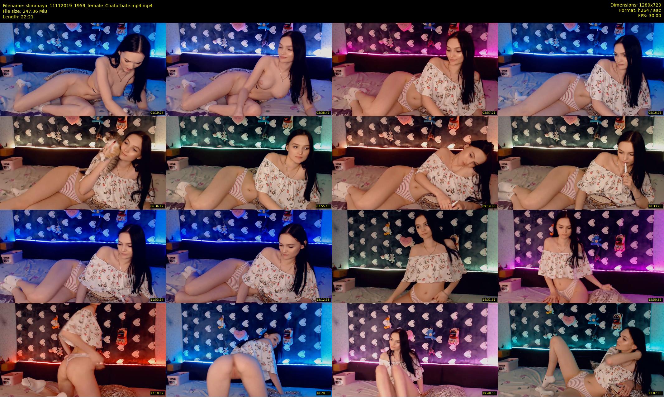 slimmaya — 23 minute Chaturbate female cam show recording, 720p, Nov 11, 2019