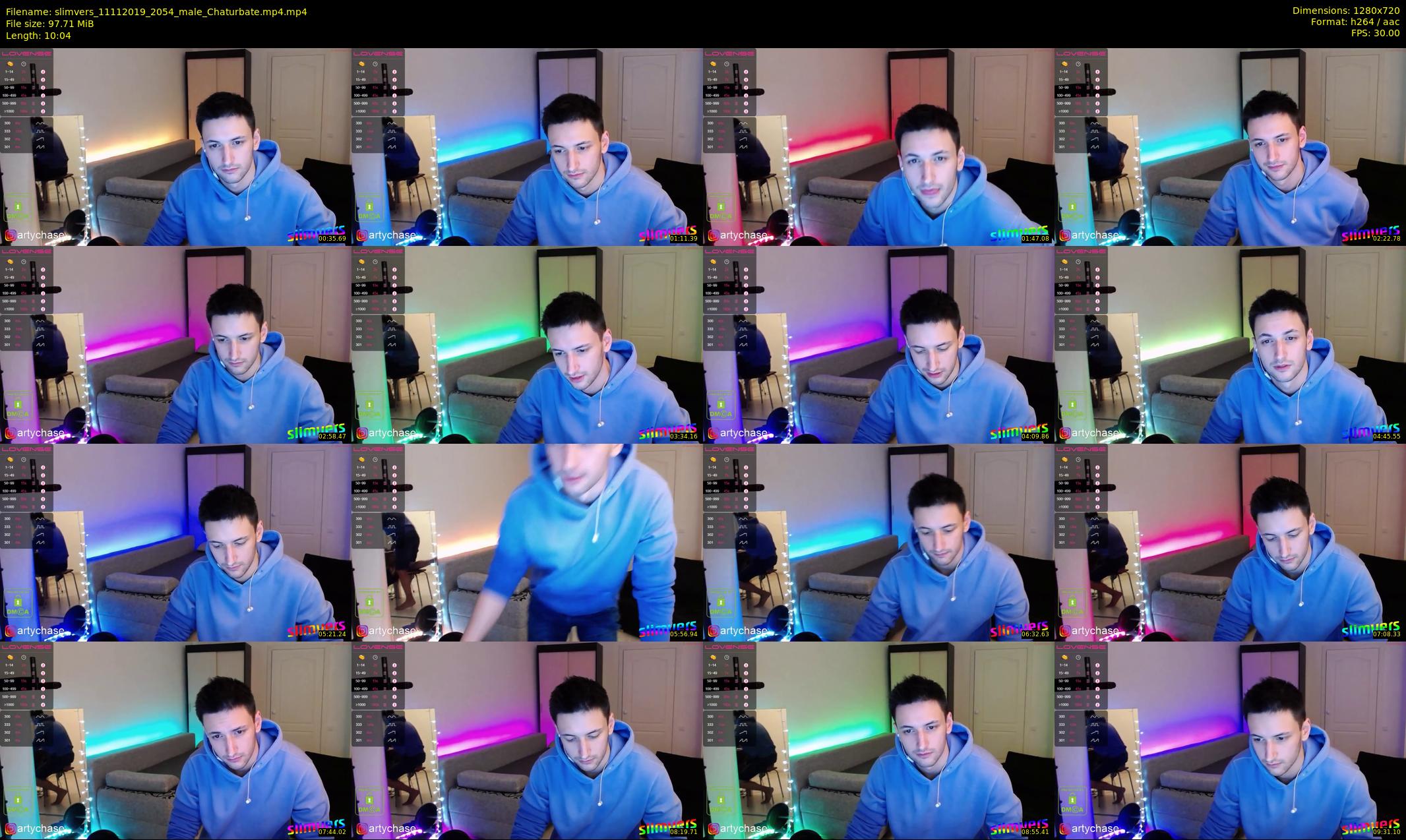 slimvers — 11 minute Chaturbate male cam show recording, 720p, Nov 11, 2019