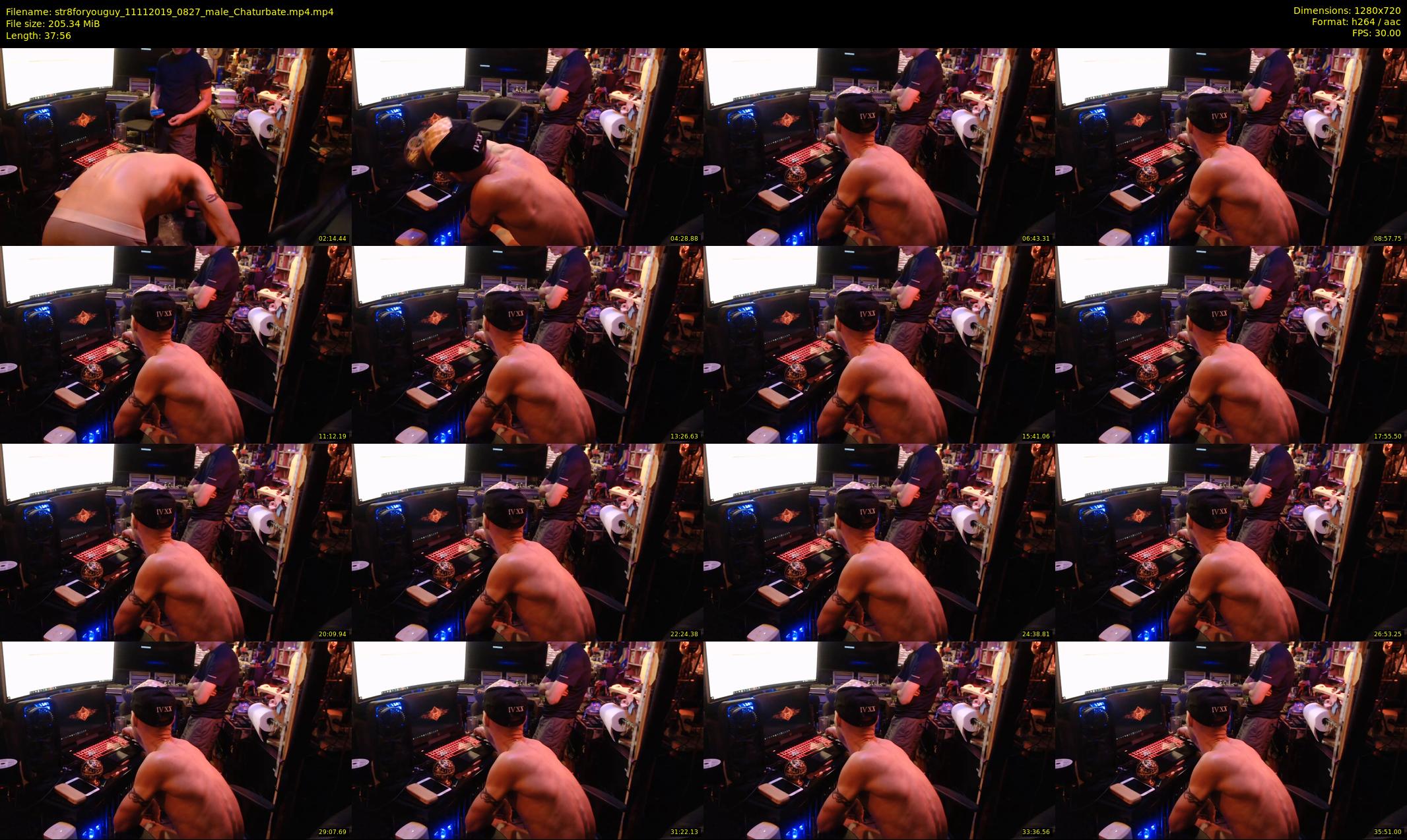 str8foryouguy — 38 minute Chaturbate male cam show recording, 720p, Nov 11, 2019