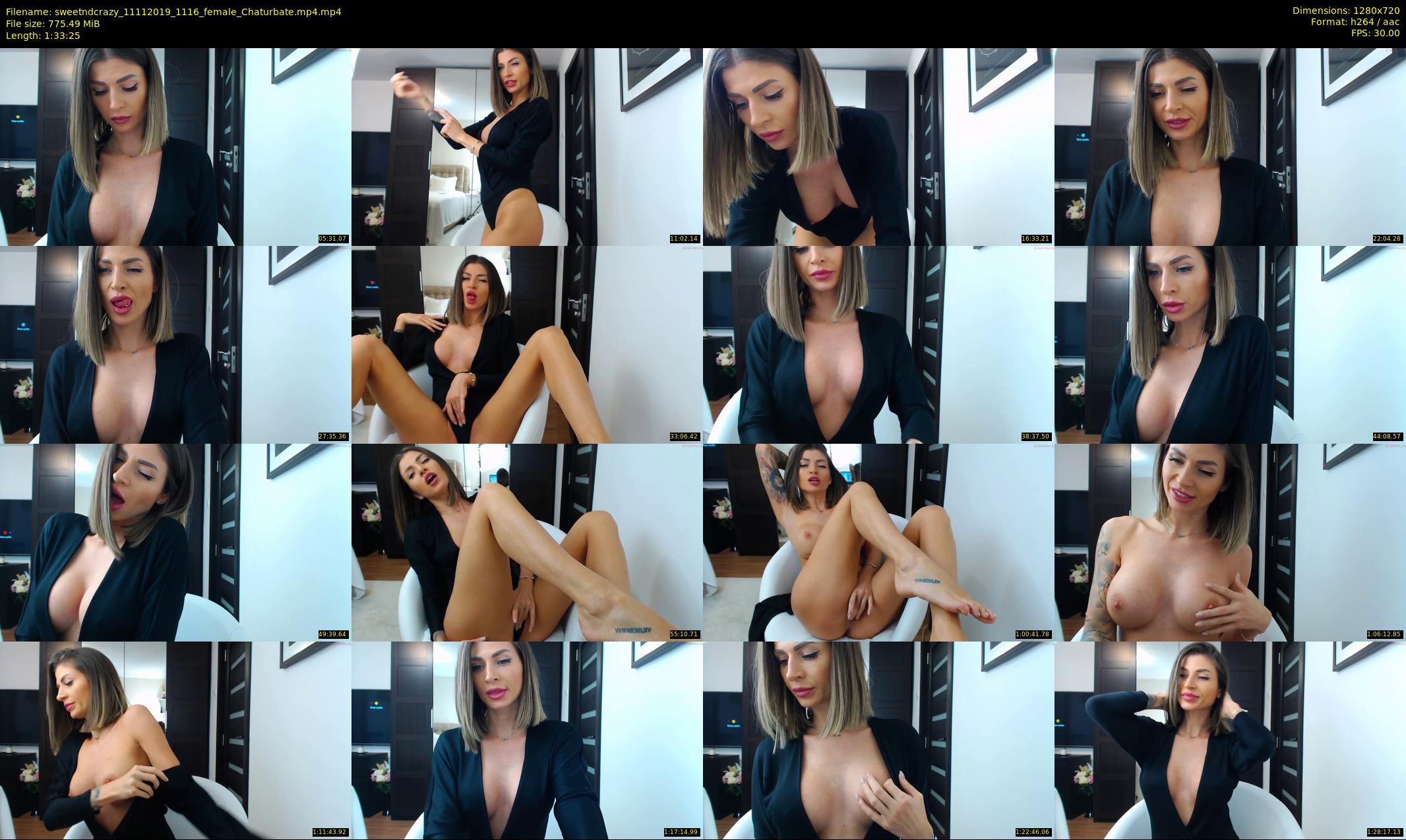 sweetndcrazy — 94 minute Chaturbate female cam show recording, 720p, Nov 11, 2019
