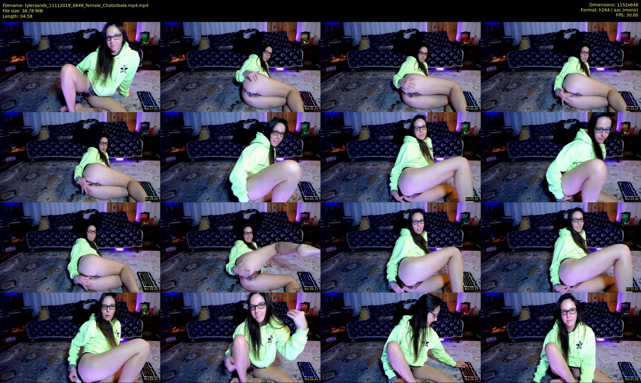 tylersands — 5 minute Chaturbate female cam show recording, 480p, Nov 11, 2019