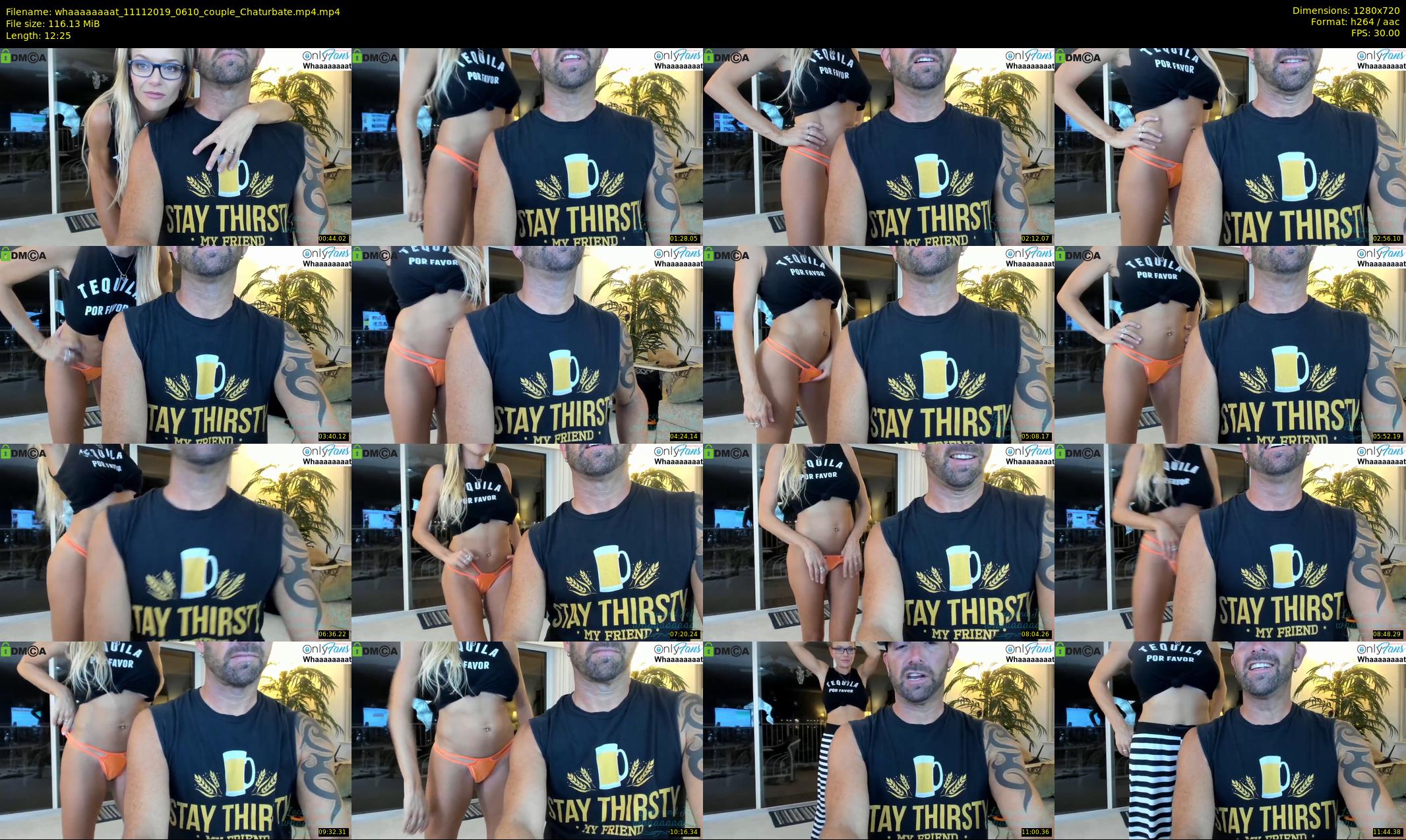 whaaaaaaaat — 13 minute Chaturbate couple cam show recording, 720p, Nov 11, 2019