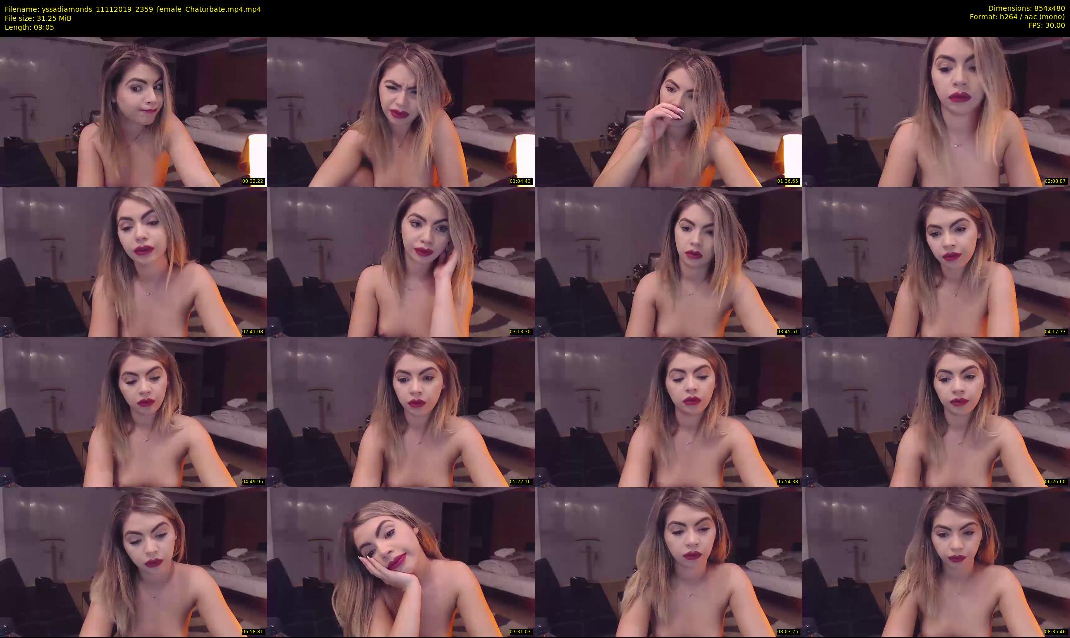 yssadiamonds — 10 minute Chaturbate female cam show recording, 480p, Nov 11, 2019