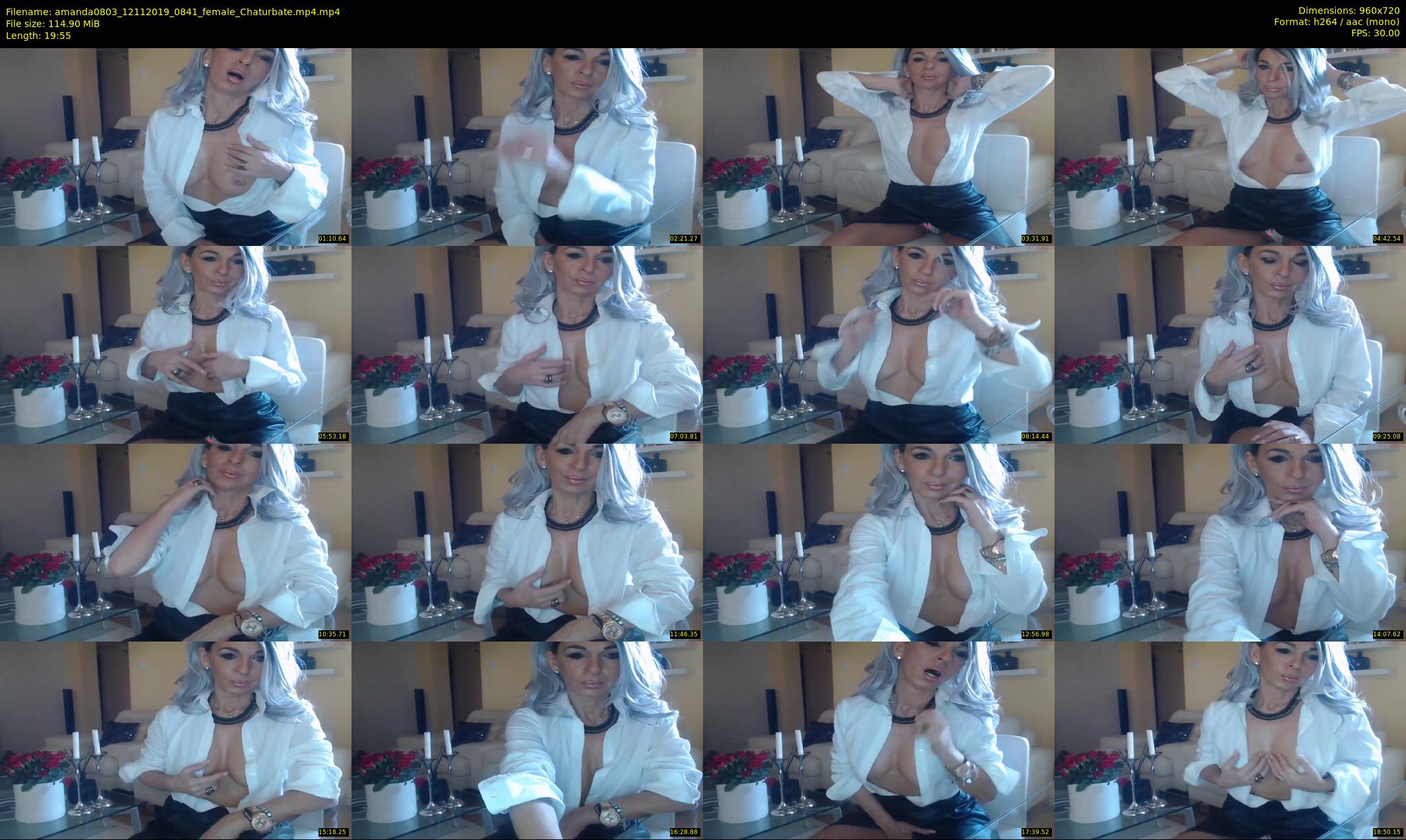 amanda0803 — 20 minute Chaturbate female cam show recording, 720p, Nov 12, 2019