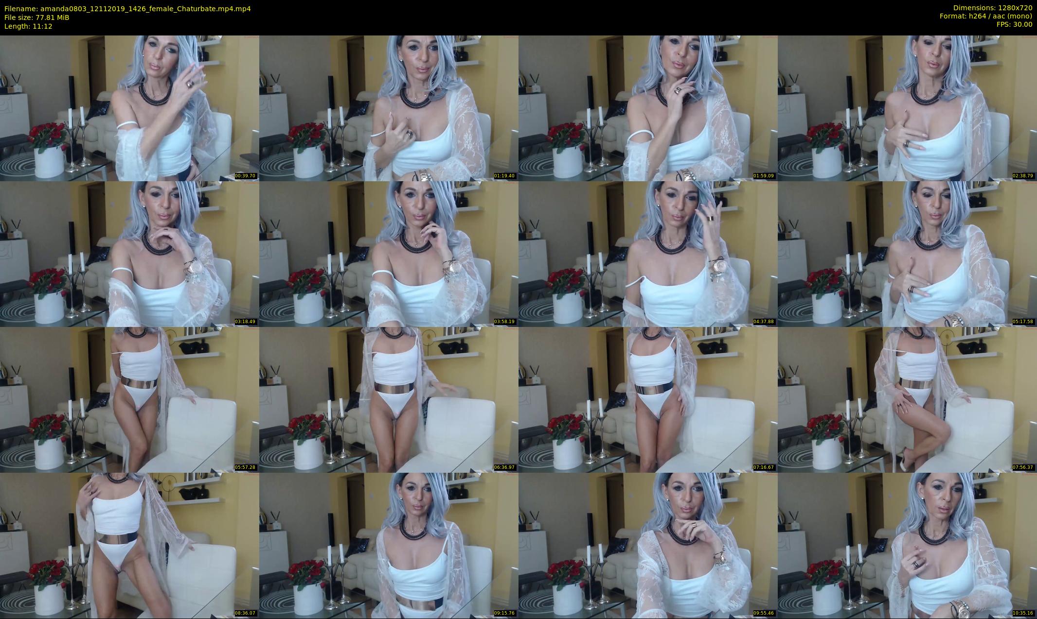 amanda0803 — 12 minute Chaturbate female cam show recording, 720p, Nov 12, 2019
