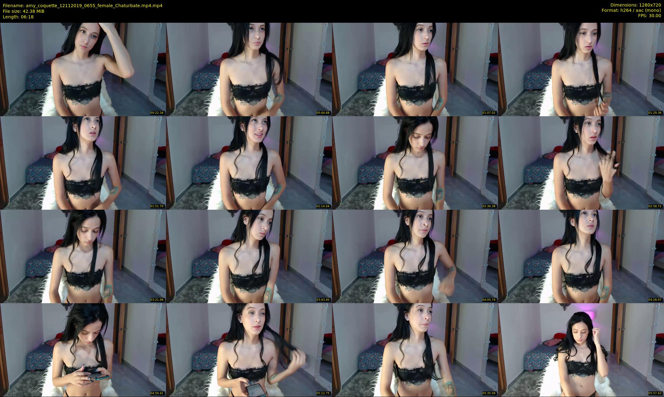 amy_coquette — 7 minute Chaturbate female cam show recording, 720p, Nov 12, 2019