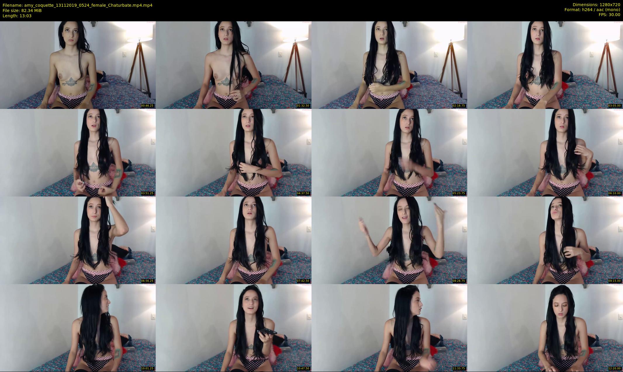 amy_coquette — 14 minute Chaturbate female cam show recording, 720p, Nov 13, 2019
