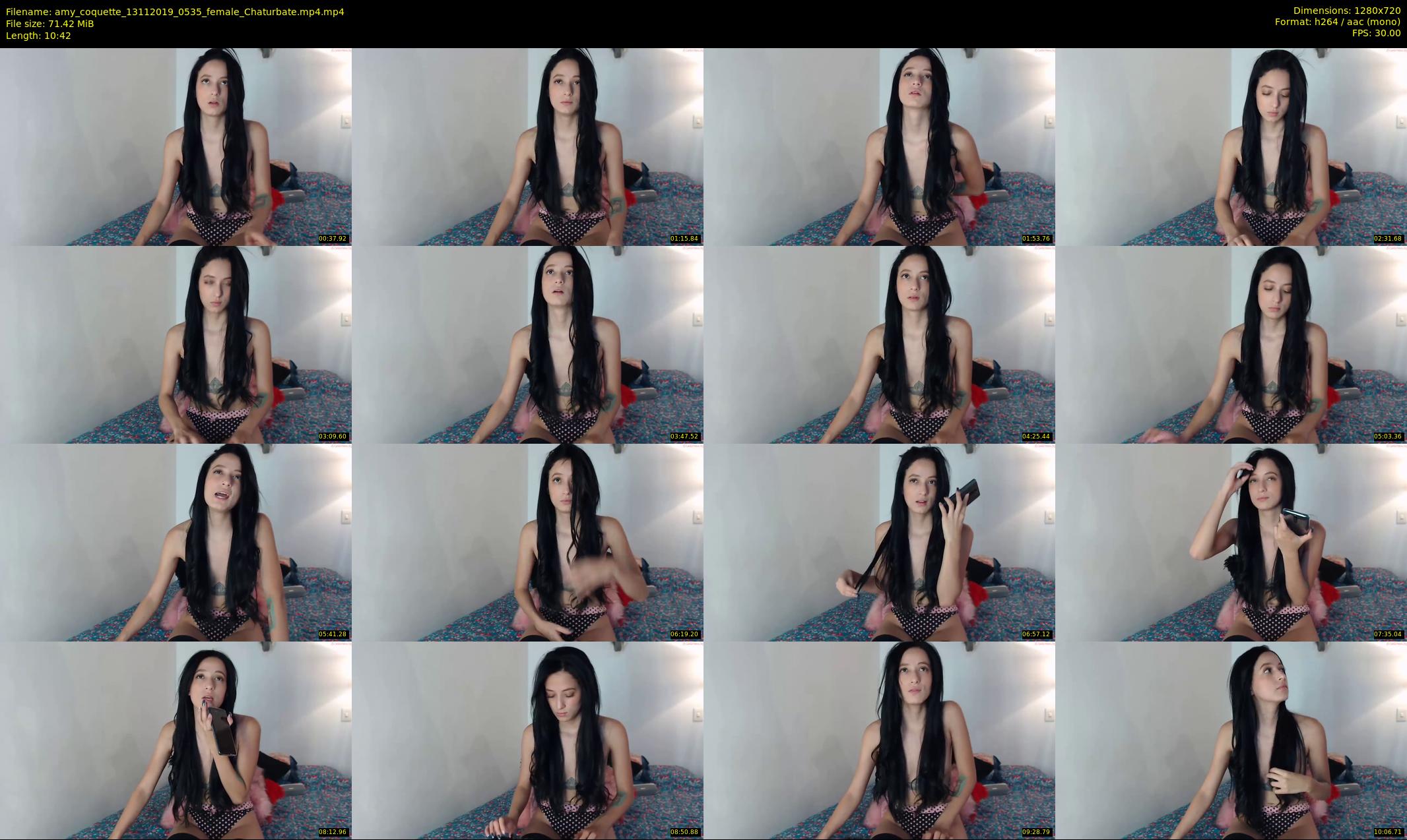 amy_coquette — 11 minute Chaturbate female cam show recording, 720p, Nov 13, 2019
