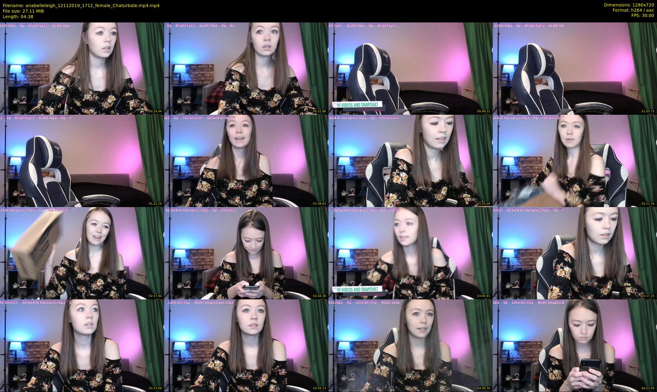anabelleleigh — 5 minute Chaturbate female cam show recording, 720p, Nov 12, 2019
