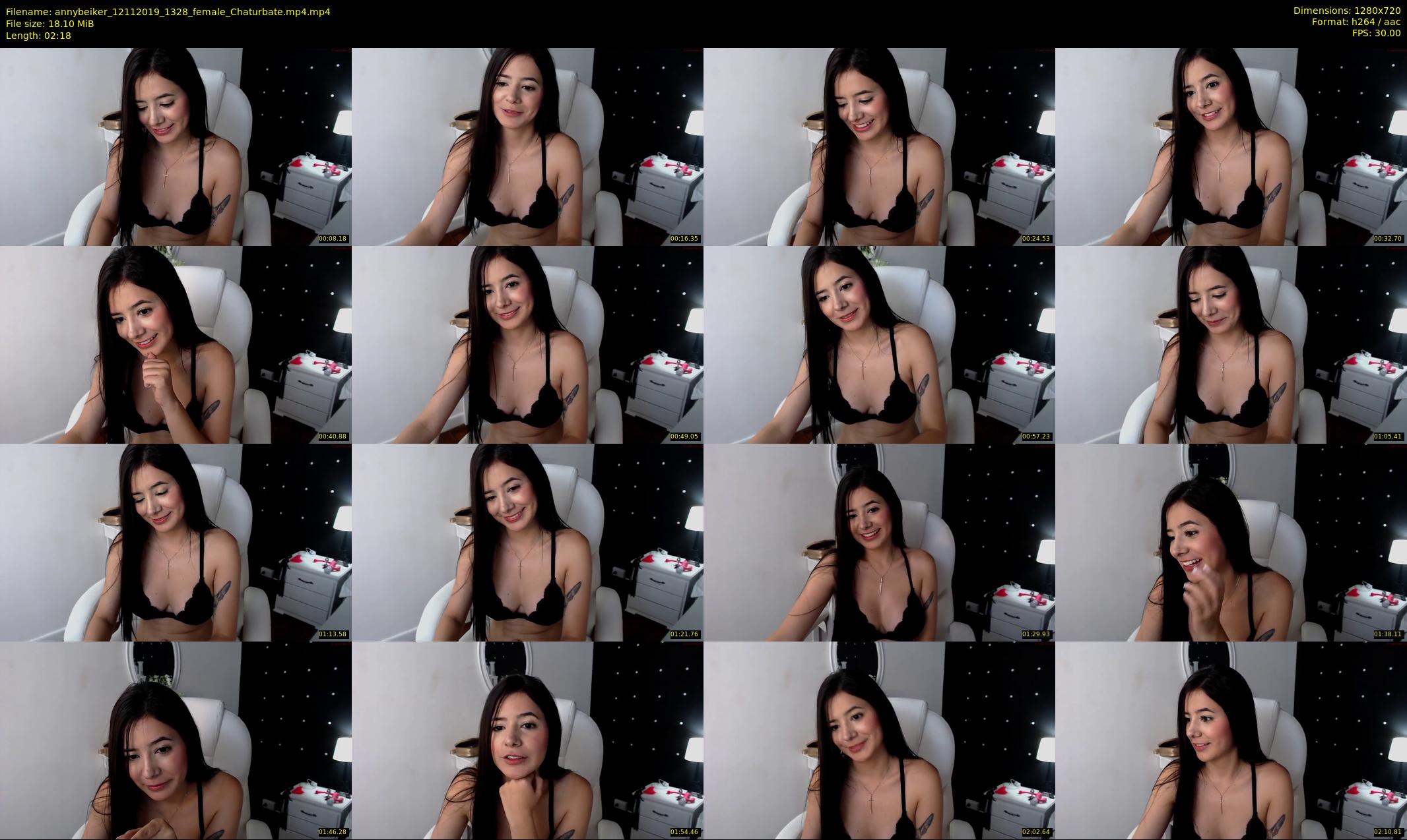 annybeiker — 3 minute Chaturbate female cam show recording, 720p, Nov 12, 2019