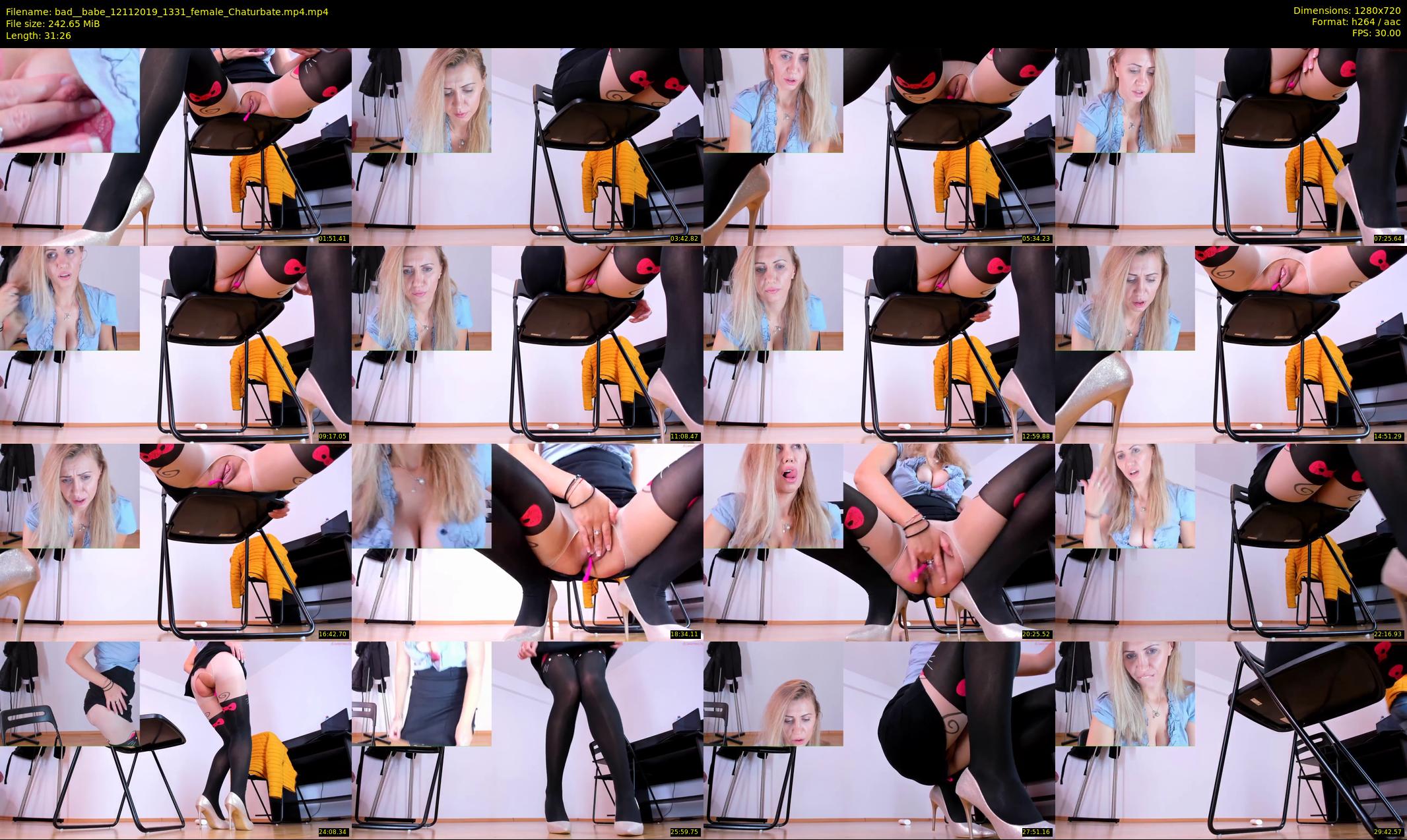 bad__babe — 32 minute Chaturbate female cam show recording, 720p, Nov 12, 2019