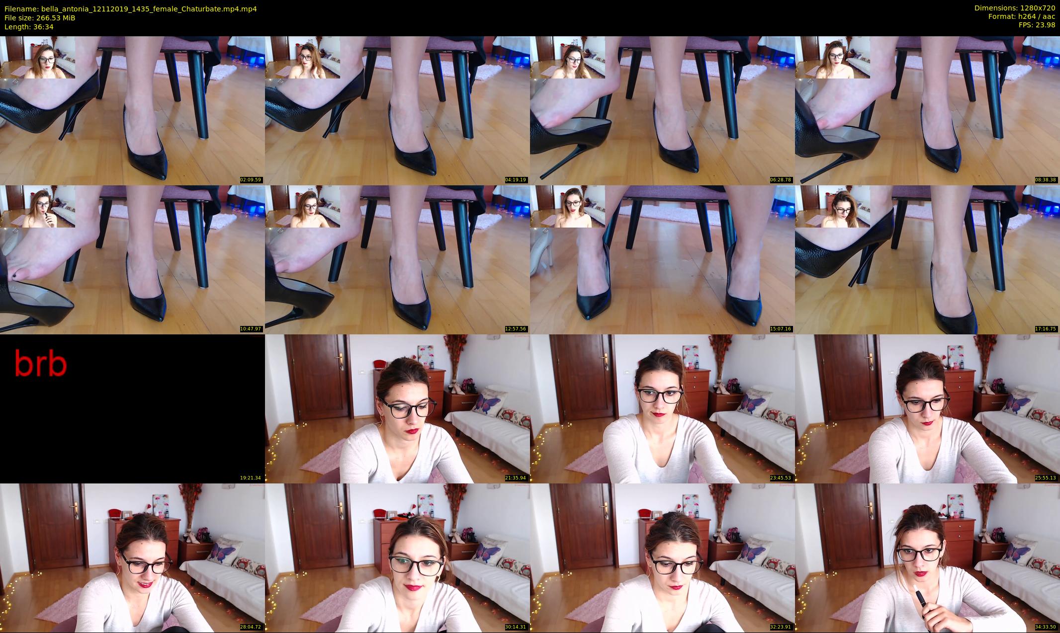 bella_antonia — 37 minute Chaturbate female cam show recording, 720p, Nov 12, 2019
