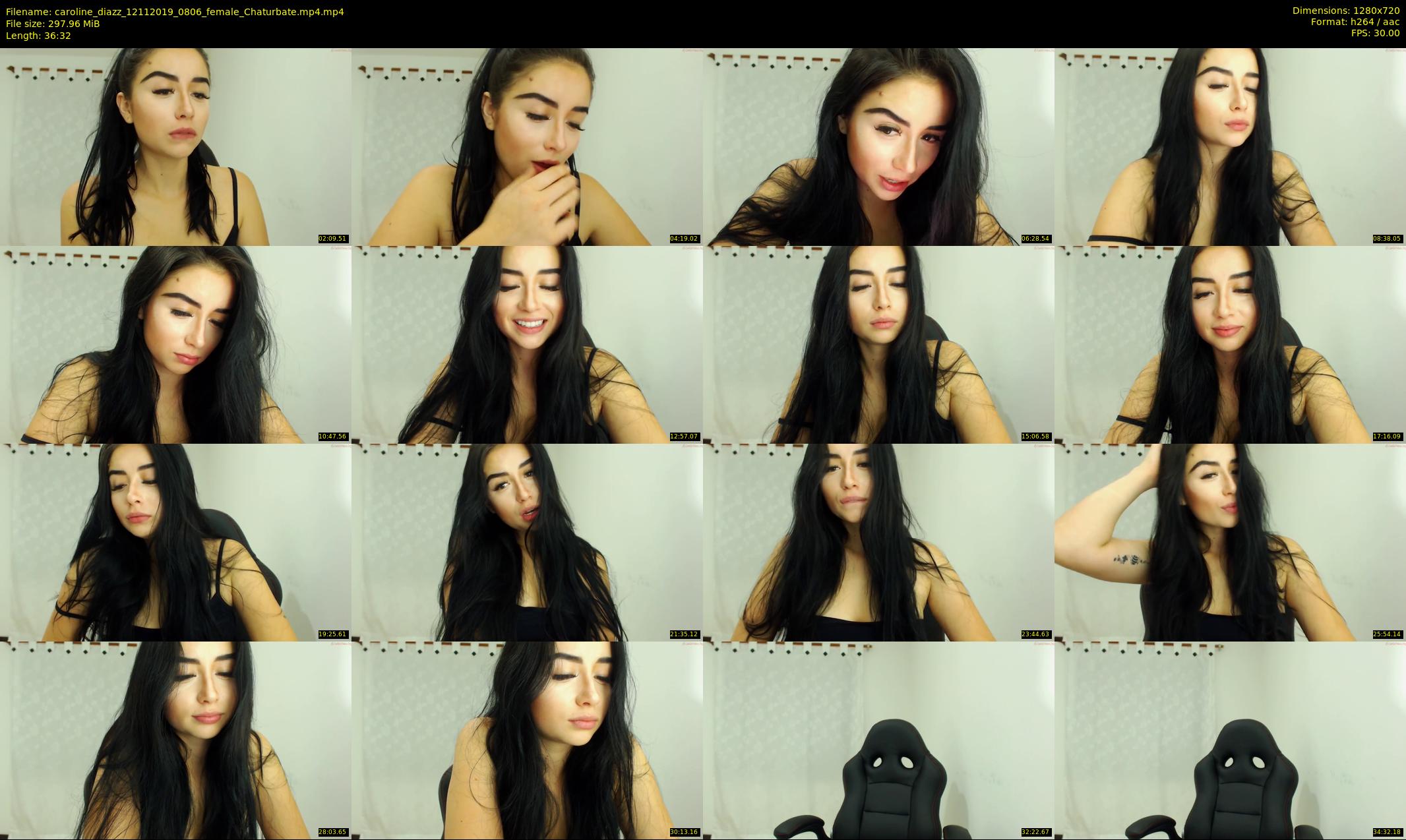 caroline_diazz — 37 minute Chaturbate female cam show recording, 720p, Nov 12, 2019