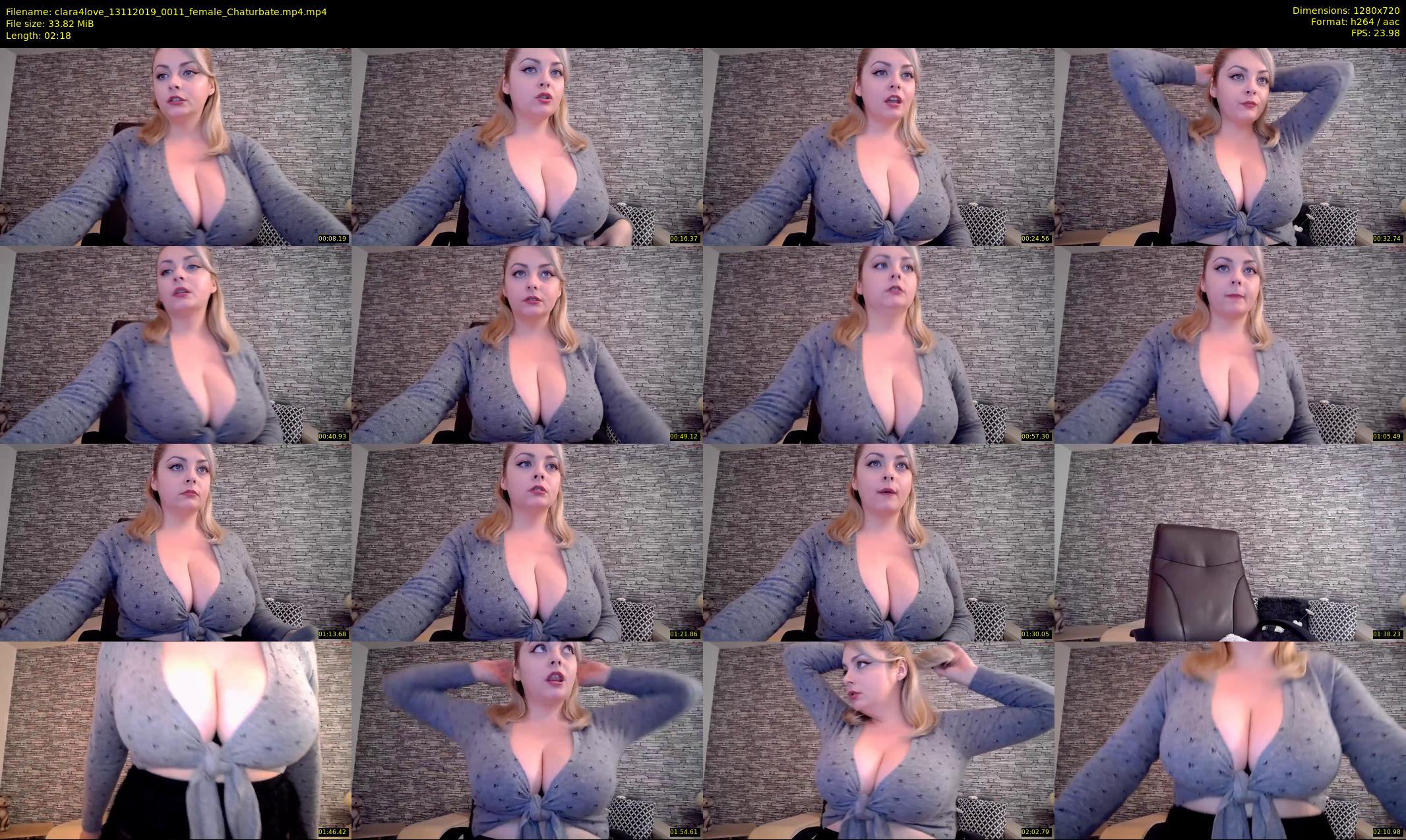 clara4love — 3 minute Chaturbate female cam show recording, 720p, Nov 13, 2019
