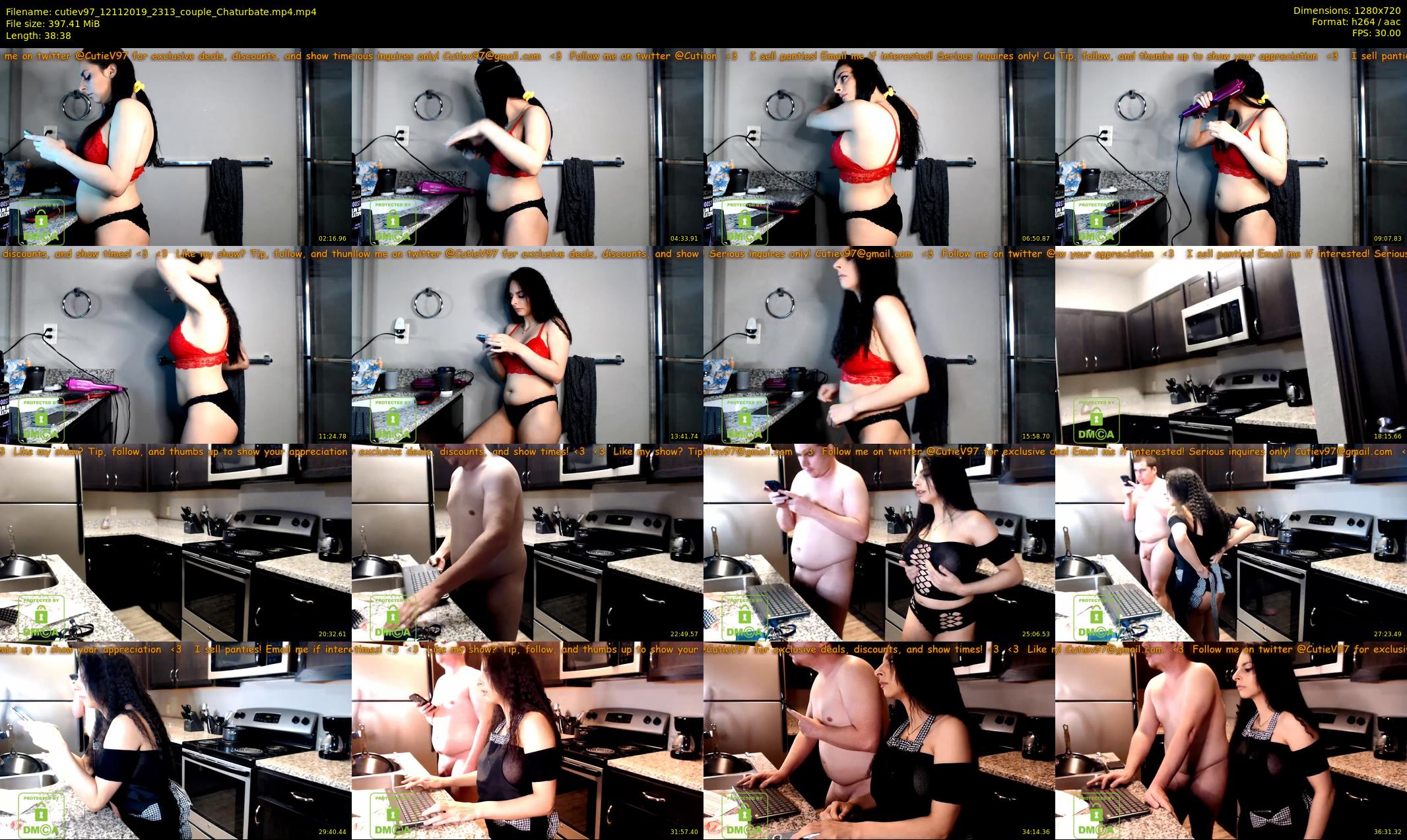 cutiev97 — 39 minute Chaturbate couple cam show recording, 720p, Nov 12, 2019
